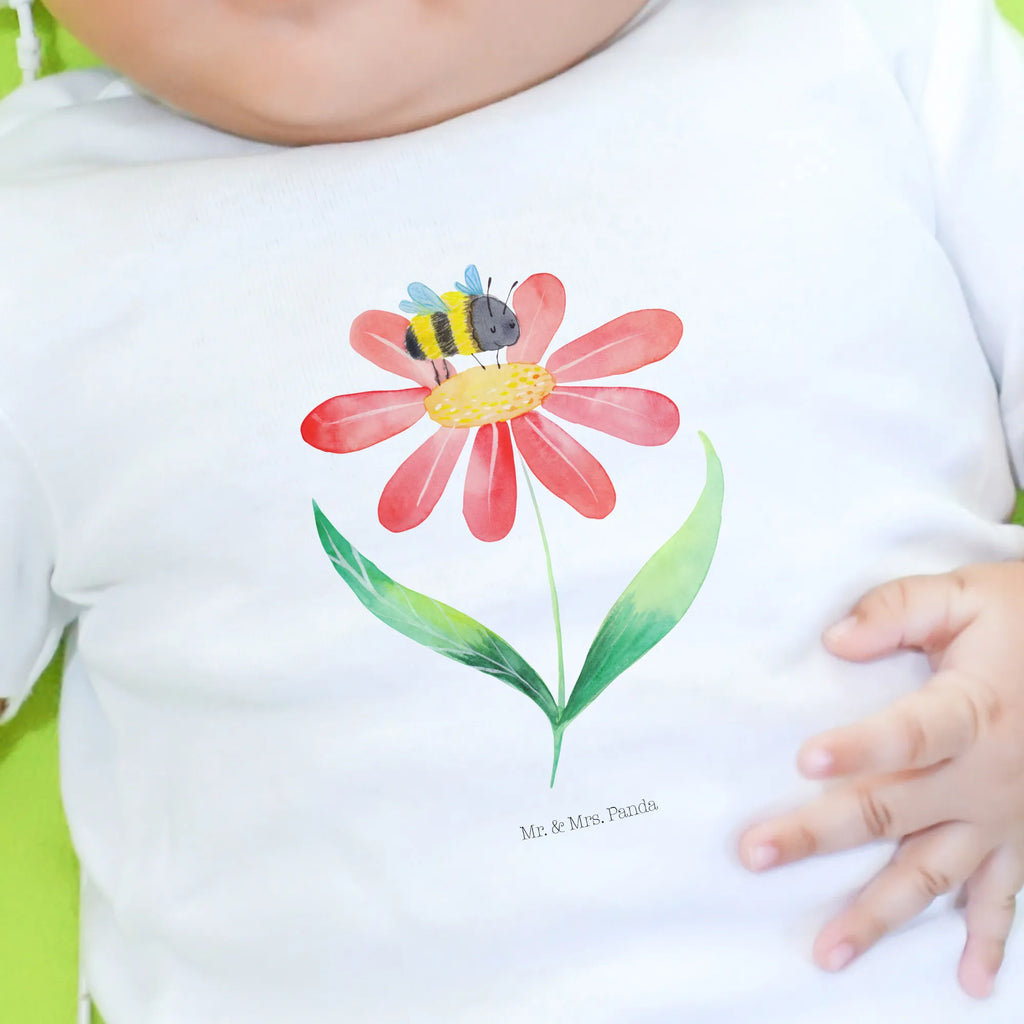 Organic Baby Shirt Hummel Blume Baby T-Shirt, Jungen Baby T-Shirt, Mädchen Baby T-Shirt, Shirt, Tiermotive, Gute Laune, lustige Sprüche, Tiere, Hummel, Blume, Wespe, Flauschig, Natur, Feld, Hummeln, Biene