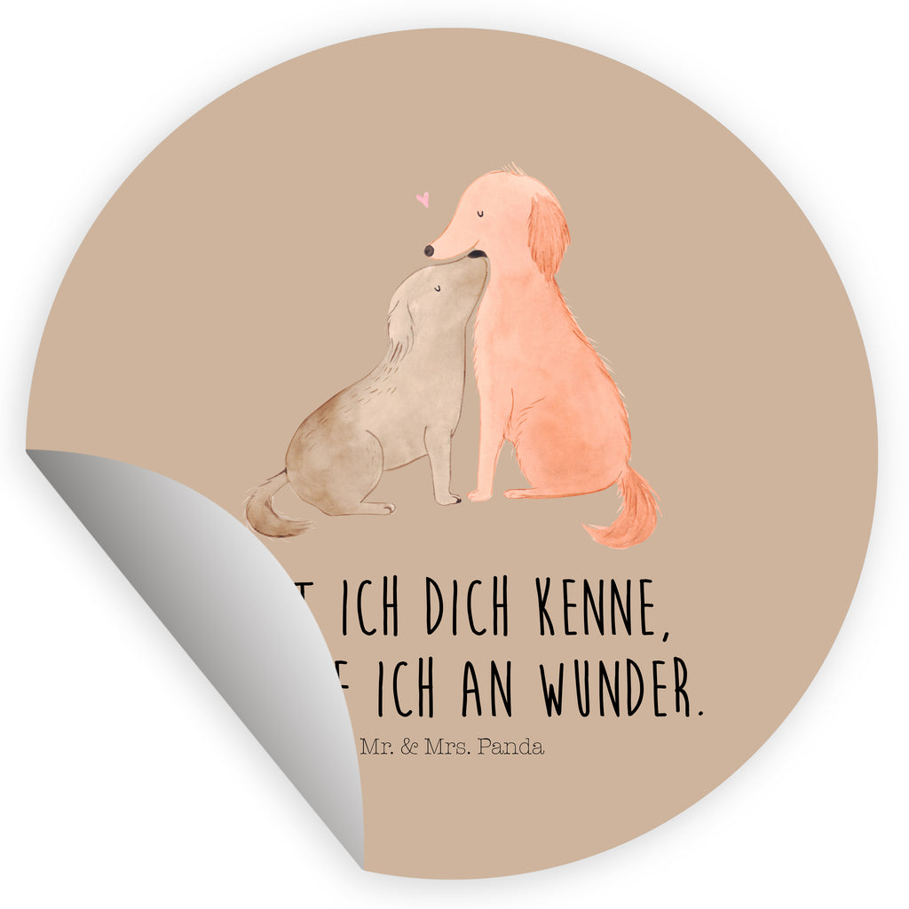 Rund Aufkleber Hunde Liebe Sticker, Aufkleber, Etikett, Hund, Hundemotiv, Haustier, Hunderasse, Tierliebhaber, Hundebesitzer, Sprüche, Liebe, Hund. Hunde, Kuss, Vertrauen, Kuscheln, Herz