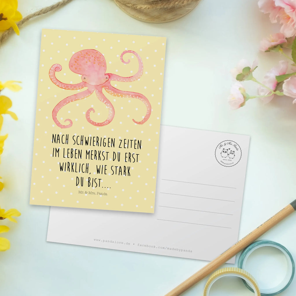 Postkarte Tintenfisch Postkarte, Karte, Geschenkkarte, Grußkarte, Einladung, Ansichtskarte, Geburtstagskarte, Einladungskarte, Dankeskarte, Ansichtskarten, Einladung Geburtstag, Einladungskarten Geburtstag, Tiermotive, Gute Laune, lustige Sprüche, Tiere, Meer, Meerestier, Krake, Tintenfisch, Arme, Wasser, Ozean