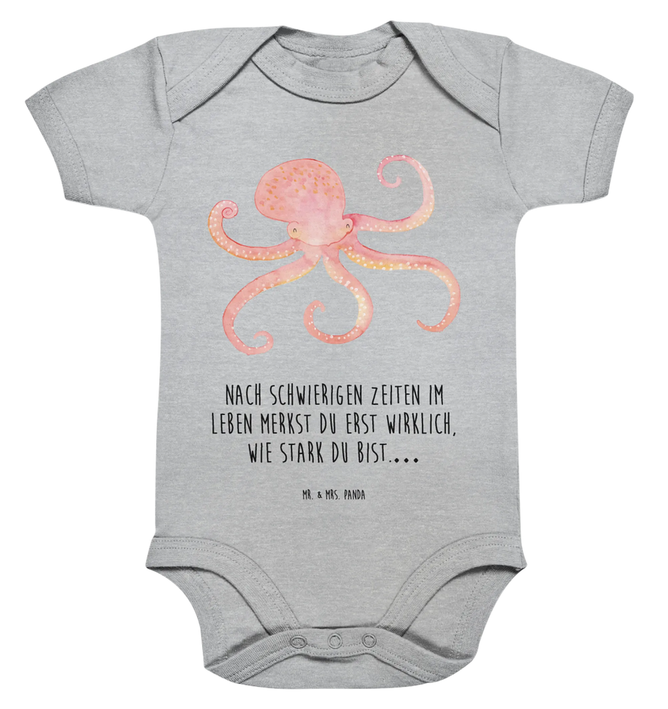 Organic Baby Body Tintenfisch Babykleidung, Babystrampler, Strampler, Wickelbody, Baby Erstausstattung, Junge, Mädchen, Tiermotive, Gute Laune, lustige Sprüche, Tiere, Meer, Meerestier, Krake, Tintenfisch, Arme, Wasser, Ozean