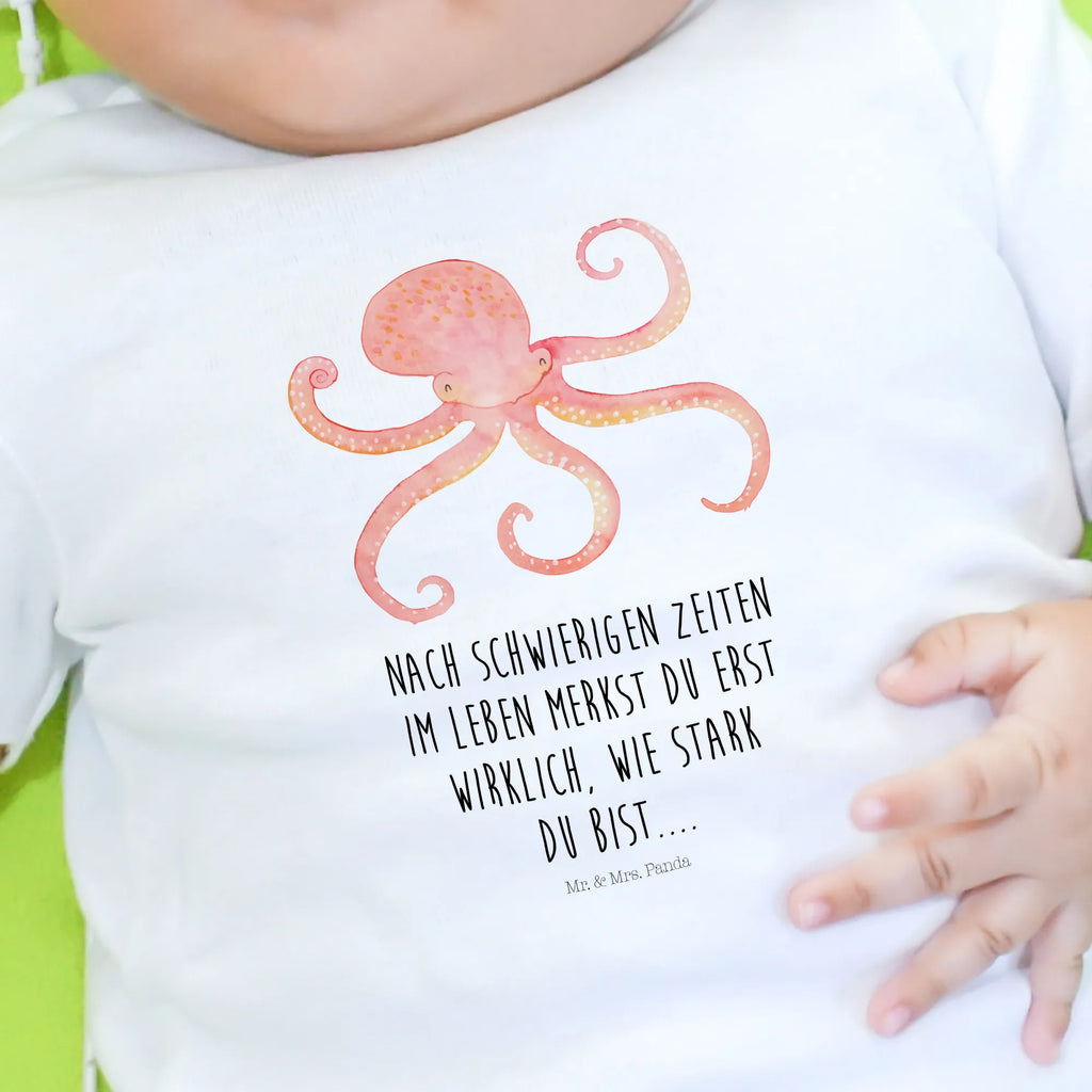 Organic Baby Shirt Tintenfisch Baby T-Shirt, Jungen Baby T-Shirt, Mädchen Baby T-Shirt, Shirt, Tiermotive, Gute Laune, lustige Sprüche, Tiere, Meer, Meerestier, Krake, Tintenfisch, Arme, Wasser, Ozean