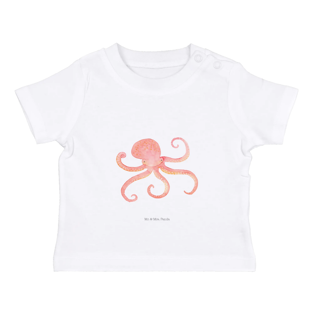 Organic Baby Shirt Tintenfisch Baby T-Shirt, Jungen Baby T-Shirt, Mädchen Baby T-Shirt, Shirt, Tiermotive, Gute Laune, lustige Sprüche, Tiere, Meer, Meerestier, Krake, Tintenfisch, Arme, Wasser, Ozean