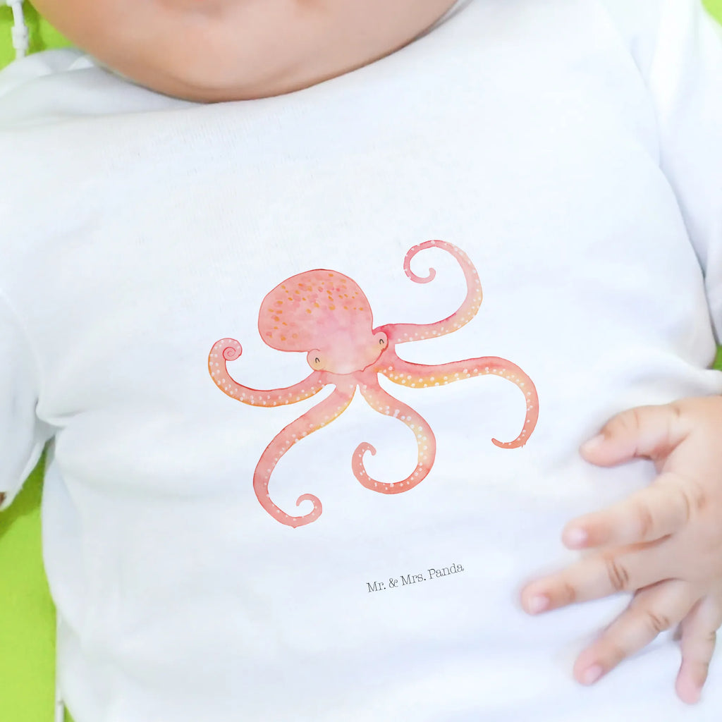 Organic Baby Shirt Tintenfisch Baby T-Shirt, Jungen Baby T-Shirt, Mädchen Baby T-Shirt, Shirt, Tiermotive, Gute Laune, lustige Sprüche, Tiere, Meer, Meerestier, Krake, Tintenfisch, Arme, Wasser, Ozean