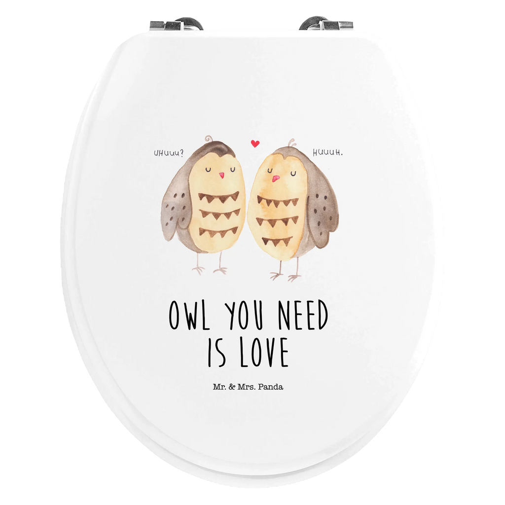 Motiv WC Sitz Eulen Liebe Klobrille, Klodeckel, Toilettendeckel, WC-Sitz, Toilette, Eule, Eule Deko, Liebe, Hochzeit Spruch, Owl, All you need is love, Liebe Spruch, Freundin Geschenk, Freund, Wortspiel lustig