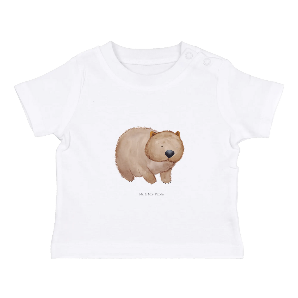 Organic Baby Shirt Wombat Baby T-Shirt, Jungen Baby T-Shirt, Mädchen Baby T-Shirt, Shirt, Tiermotive, Gute Laune, lustige Sprüche, Tiere, Wombat, Das Leben ist schön, Motivation, Spruch, Australien