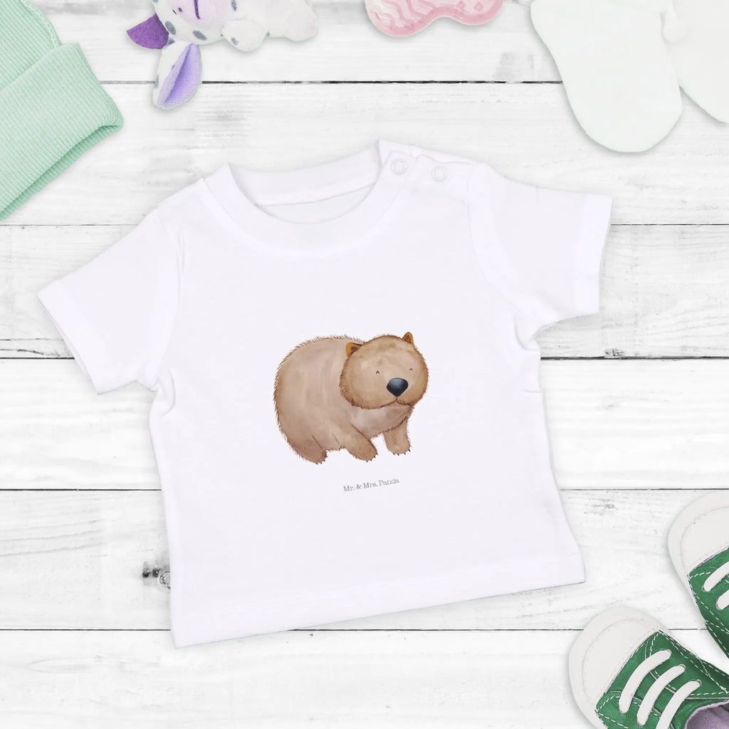 Organic Baby Shirt Wombat Baby T-Shirt, Jungen Baby T-Shirt, Mädchen Baby T-Shirt, Shirt, Tiermotive, Gute Laune, lustige Sprüche, Tiere, Wombat, Das Leben ist schön, Motivation, Spruch, Australien