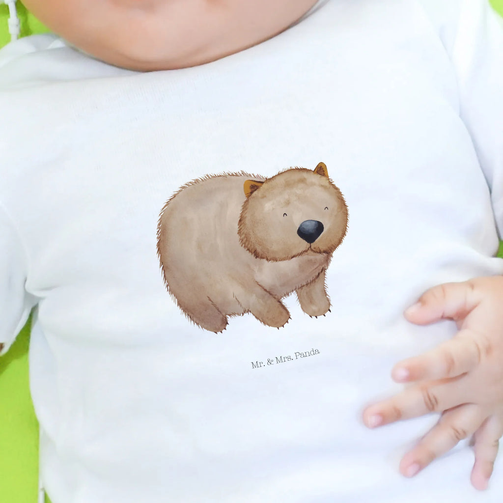 Organic Baby Shirt Wombat Baby T-Shirt, Jungen Baby T-Shirt, Mädchen Baby T-Shirt, Shirt, Tiermotive, Gute Laune, lustige Sprüche, Tiere, Wombat, Das Leben ist schön, Motivation, Spruch, Australien