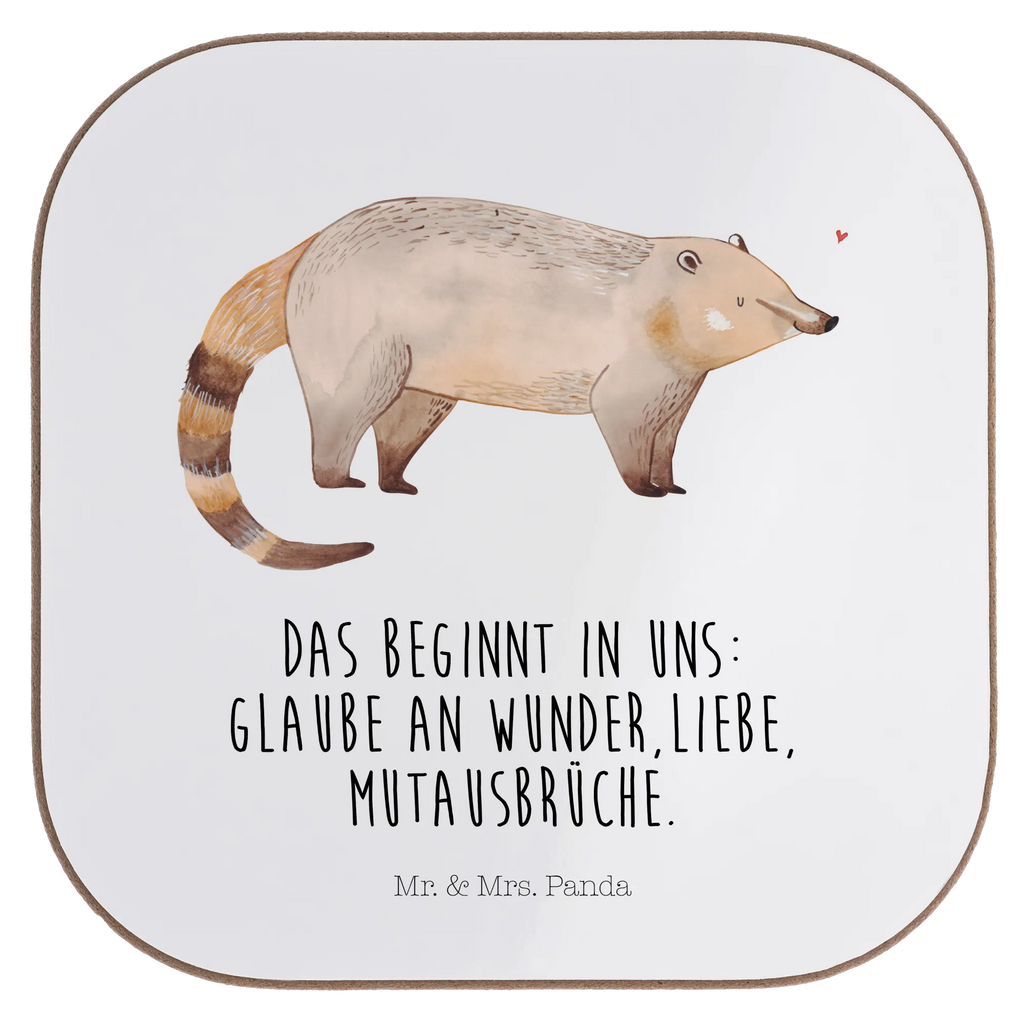 Quadratische Untersetzer Nasenbär Untersetzer, Bierdeckel, Glasuntersetzer, Untersetzer Gläser, Getränkeuntersetzer, Untersetzer aus Holz, Untersetzer für Gläser, Korkuntersetzer, Untersetzer Holz, Holzuntersetzer, Tassen Untersetzer, Untersetzer Design, Tiermotive, Gute Laune, lustige Sprüche, Tiere, Nasenbär, Nasenbären, Rüsselbär, Bär