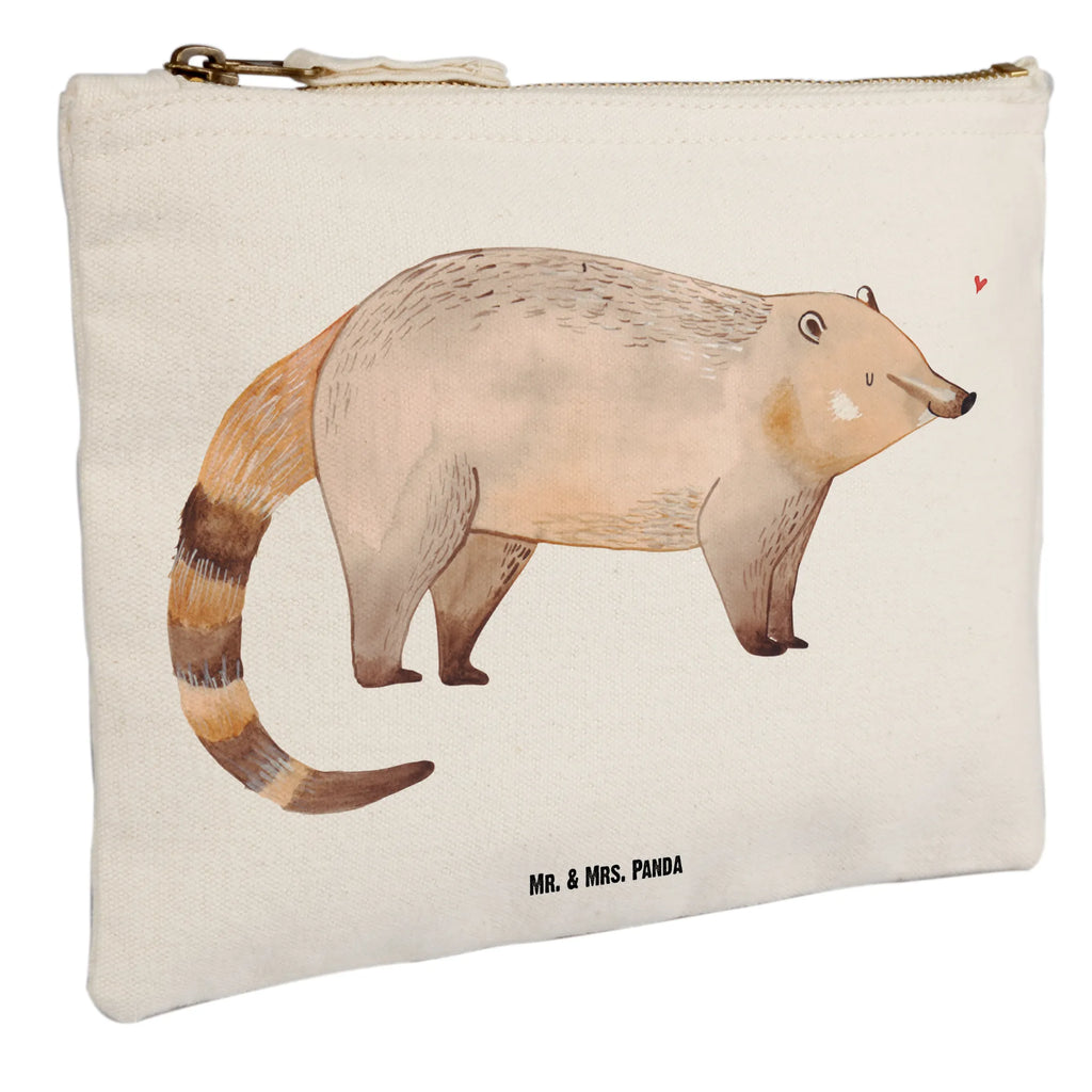 Schminktasche Nasenbär Schminktasche, Kosmetiktasche, Kosmetikbeutel, Stiftemäppchen, Etui, Federmappe, Makeup, XXL, Schminketui, Kosmetiketui, Schlamperetui, Tiermotive, Gute Laune, lustige Sprüche, Tiere, Nasenbär, Nasenbären, Rüsselbär, Bär