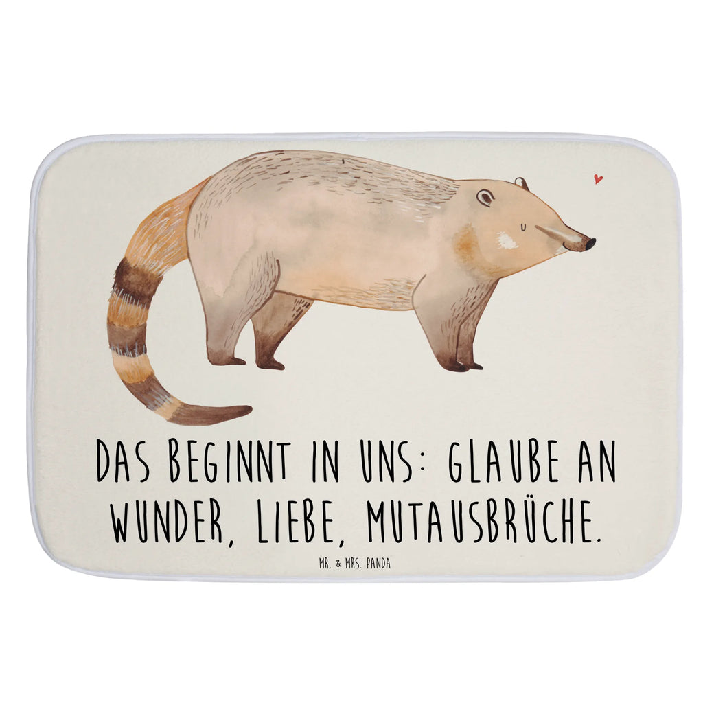 Badvorleger Nasenbär Badematte, Badteppich, Duschvorleger, Badezimmerteppich, Badezimmermatte, Badvorleger, Duschmatte, Duschteppich, Badteppiche, Badgarnitur, Badematten, Teppich Badezimmer, Badezimmermatten, Tiermotive, Gute Laune, lustige Sprüche, Tiere, Nasenbär, Nasenbären, Rüsselbär, Bär