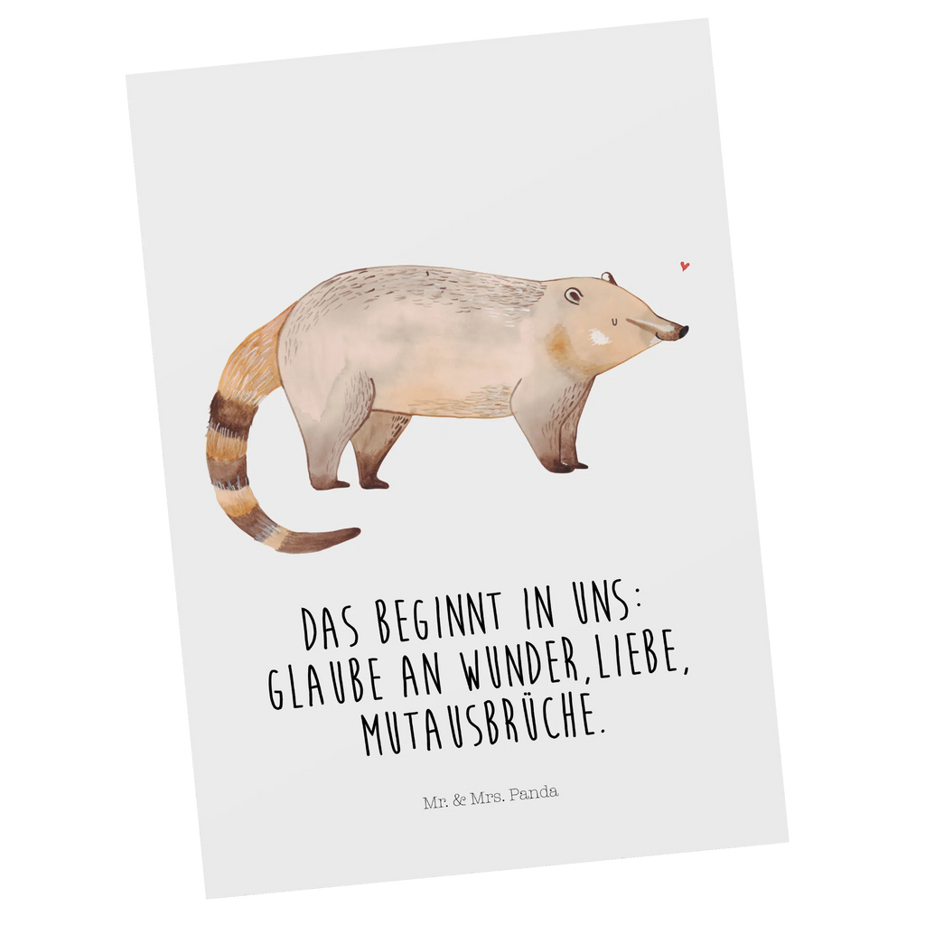 Postkarte Nasenbär Postkarte, Karte, Geschenkkarte, Grußkarte, Einladung, Ansichtskarte, Geburtstagskarte, Einladungskarte, Dankeskarte, Ansichtskarten, Einladung Geburtstag, Einladungskarten Geburtstag, Tiermotive, Gute Laune, lustige Sprüche, Tiere, Nasenbär, Nasenbären, Rüsselbär, Bär