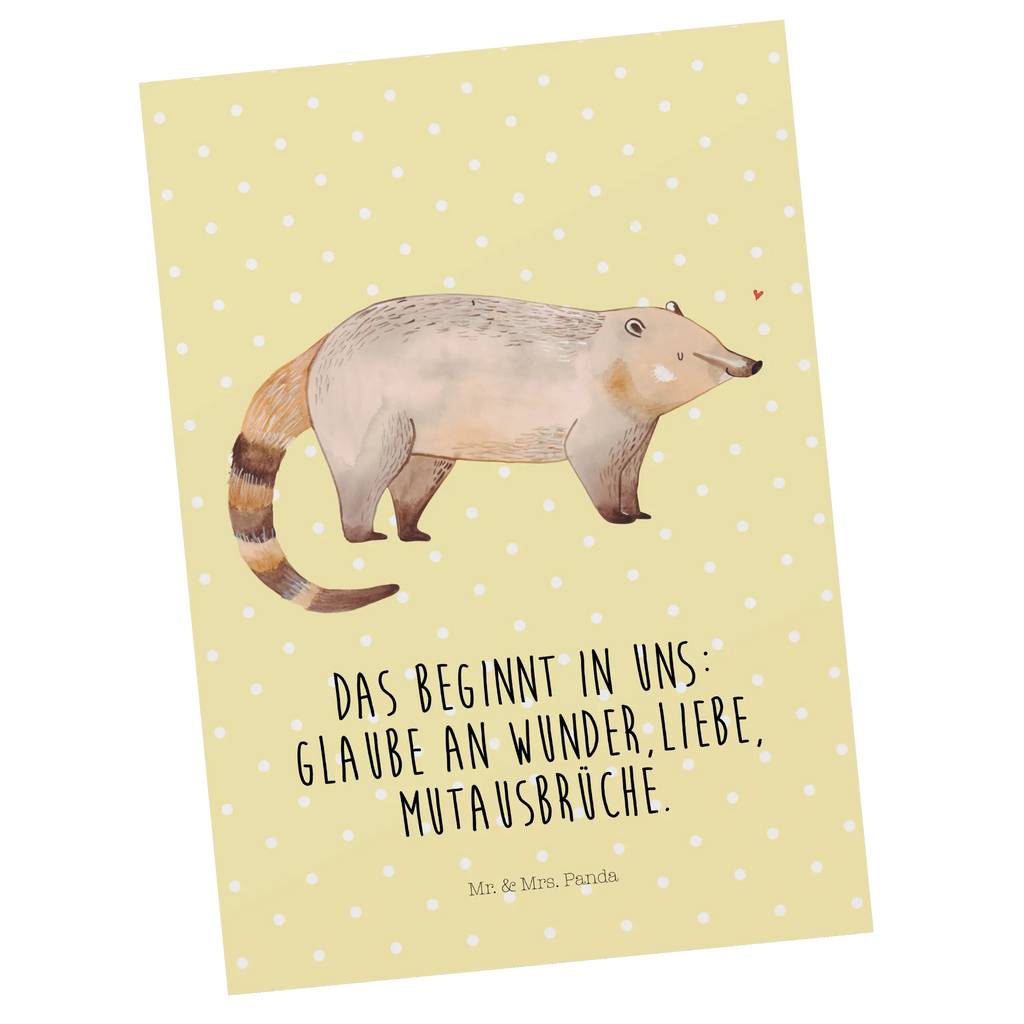 Postkarte Nasenbär Postkarte, Karte, Geschenkkarte, Grußkarte, Einladung, Ansichtskarte, Geburtstagskarte, Einladungskarte, Dankeskarte, Ansichtskarten, Einladung Geburtstag, Einladungskarten Geburtstag, Tiermotive, Gute Laune, lustige Sprüche, Tiere, Nasenbär, Nasenbären, Rüsselbär, Bär