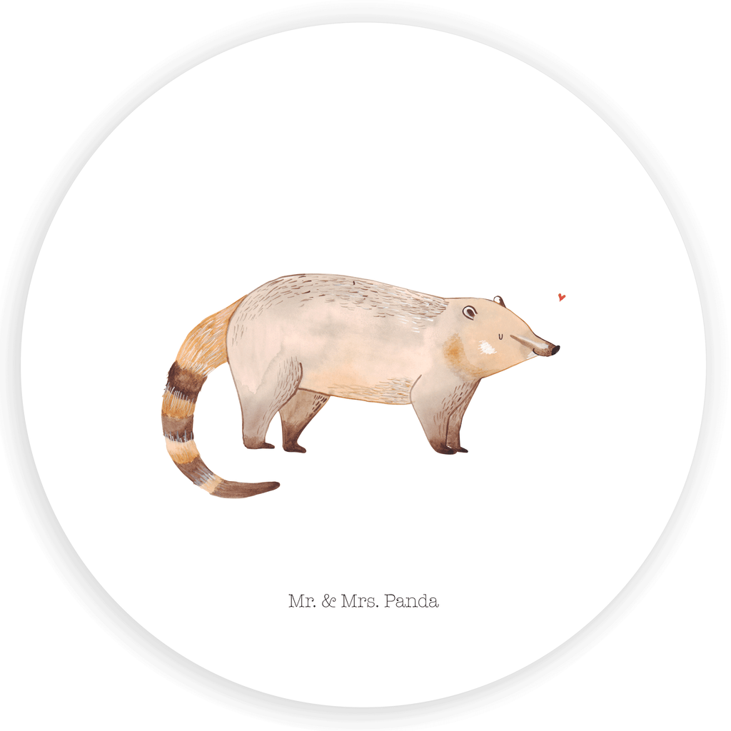 Rund Aufkleber Nasenbär Sticker, Aufkleber, Etikett, Tiermotive, Gute Laune, lustige Sprüche, Tiere, Nasenbär, Nasenbären, Rüsselbär, Bär