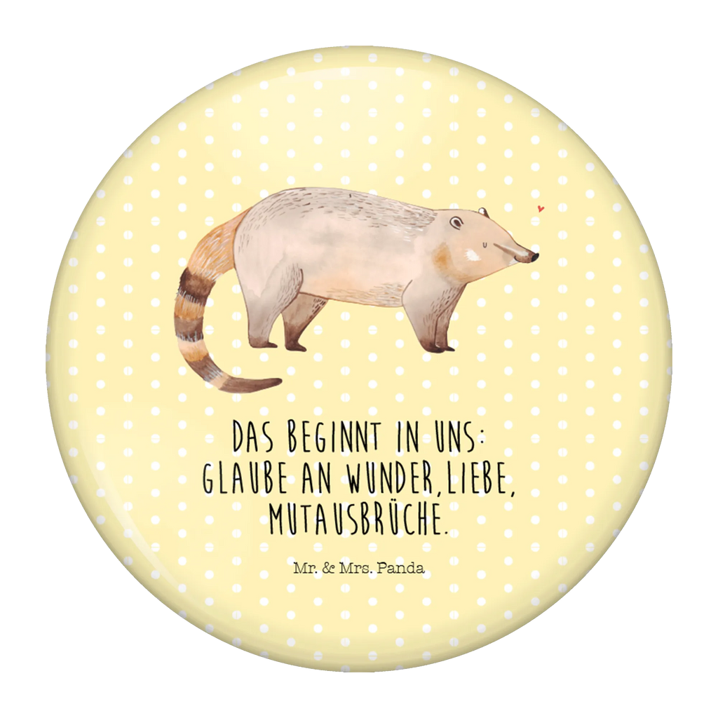 Button Nasenbär 50mm Button, Button, Pin, Anstecknadel, Tiermotive, Gute Laune, lustige Sprüche, Tiere, Nasenbär, Nasenbären, Rüsselbär, Bär