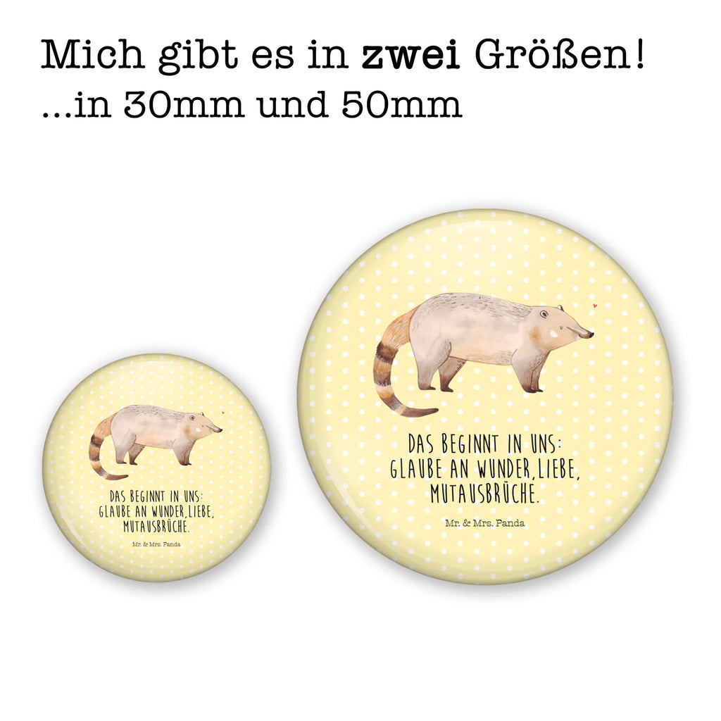 Button Nasenbär 50mm Button, Button, Pin, Anstecknadel, Tiermotive, Gute Laune, lustige Sprüche, Tiere, Nasenbär, Nasenbären, Rüsselbär, Bär