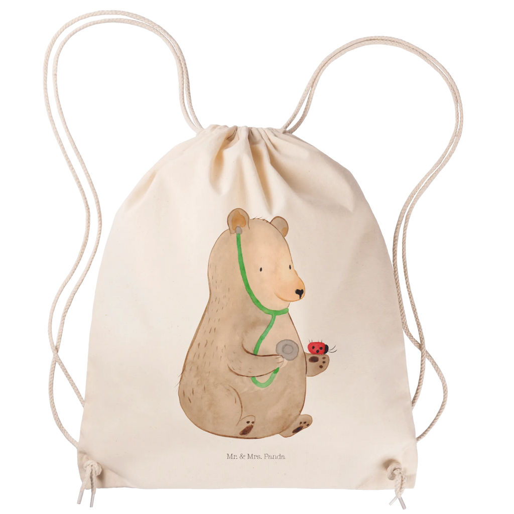 Sportbeutel Bär Arzt Sportbeutel, Turnbeutel, Beutel, Sporttasche, Tasche, Stoffbeutel, Sportbeutel Kinder, Gymsack, Beutel Rucksack, Kleine Sporttasche, Sportzubehör, Turnbeutel Baumwolle, Bär, Teddy, Teddybär, Arzt, Ärztin, Doktor, Professor, Doktorin, Professorin