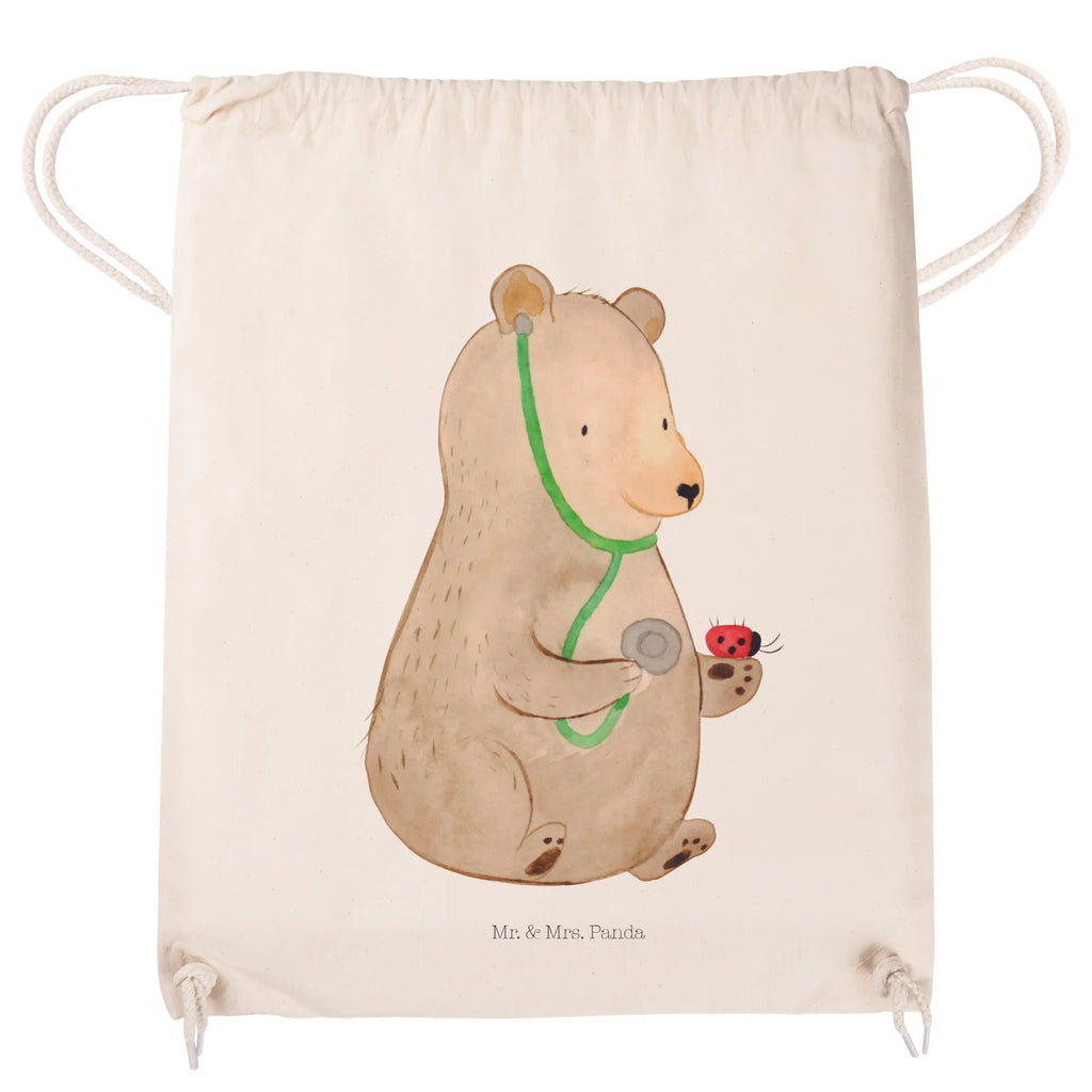 Sportbeutel Bär Arzt Sportbeutel, Turnbeutel, Beutel, Sporttasche, Tasche, Stoffbeutel, Sportbeutel Kinder, Gymsack, Beutel Rucksack, Kleine Sporttasche, Sportzubehör, Turnbeutel Baumwolle, Bär, Teddy, Teddybär, Arzt, Ärztin, Doktor, Professor, Doktorin, Professorin