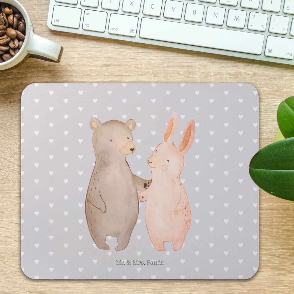 Mauspad Bär Hase Umarmen Mousepad, Computer zubehör, Büroausstattung, PC Zubehör, Arbeitszimmer, Mauspad, Einzigartiges Mauspad, Designer Mauspad, Mausunterlage, Mauspad Büro, Liebe, Partner, Freund, Freundin, Ehemann, Ehefrau, Heiraten, Verlobung, Heiratsantrag, Liebesgeschenk, Jahrestag, Hocheitstag, Freunde, bester Freund, Hase, Bär, Bärchen, best friends