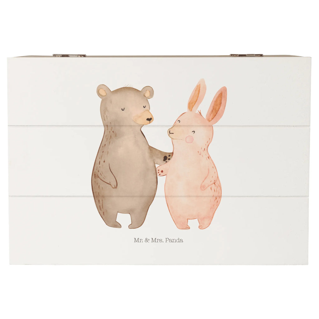 Holzkiste Bär Hase Umarmen Holzkiste, Kiste, Schatzkiste, Truhe, Schatulle, XXL, Erinnerungsbox, Erinnerungskiste, Dekokiste, Aufbewahrungsbox, Geschenkbox, Geschenkdose, Liebe, Partner, Freund, Freundin, Ehemann, Ehefrau, Heiraten, Verlobung, Heiratsantrag, Liebesgeschenk, Jahrestag, Hocheitstag, Freunde, bester Freund, Hase, Bär, Bärchen, best friends