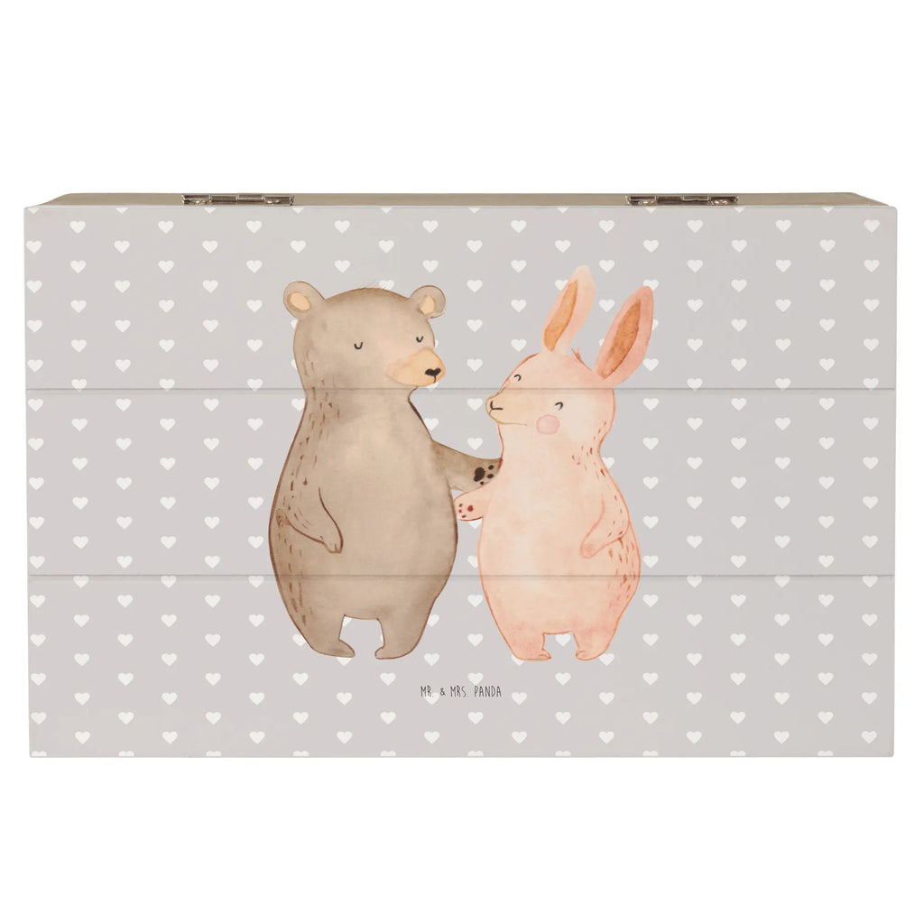 Holzkiste Bär Hase Umarmen Holzkiste, Kiste, Schatzkiste, Truhe, Schatulle, XXL, Erinnerungsbox, Erinnerungskiste, Dekokiste, Aufbewahrungsbox, Geschenkbox, Geschenkdose, Liebe, Partner, Freund, Freundin, Ehemann, Ehefrau, Heiraten, Verlobung, Heiratsantrag, Liebesgeschenk, Jahrestag, Hocheitstag, Freunde, bester Freund, Hase, Bär, Bärchen, best friends