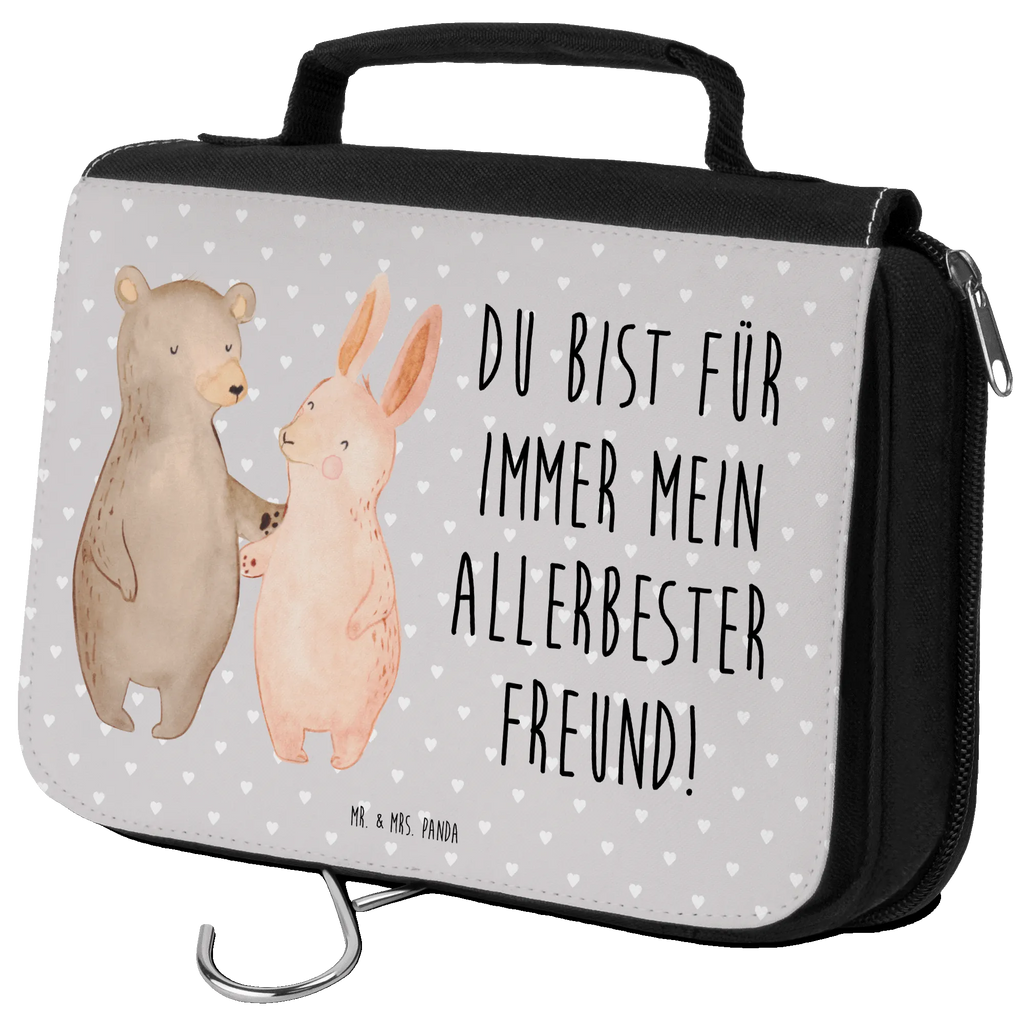 Kulturbeutel Bär und Hase Umarmen Kulturbeutel, Zum Aufhängen, Waschtasche, Kosmetiktasche, Damen, Herren, Aufbewahrungstasche, Schminktasche, Kosmetikbeutel, Organizer, Kulturtasche, Schminkutensil, Liebe, Partner, Freund, Freundin, Ehemann, Ehefrau, Heiraten, Verlobung, Heiratsantrag, Liebesgeschenk, Jahrestag, Hocheitstag, Freunde, bester Freund, Hase, Bär, Bärchen, best friends