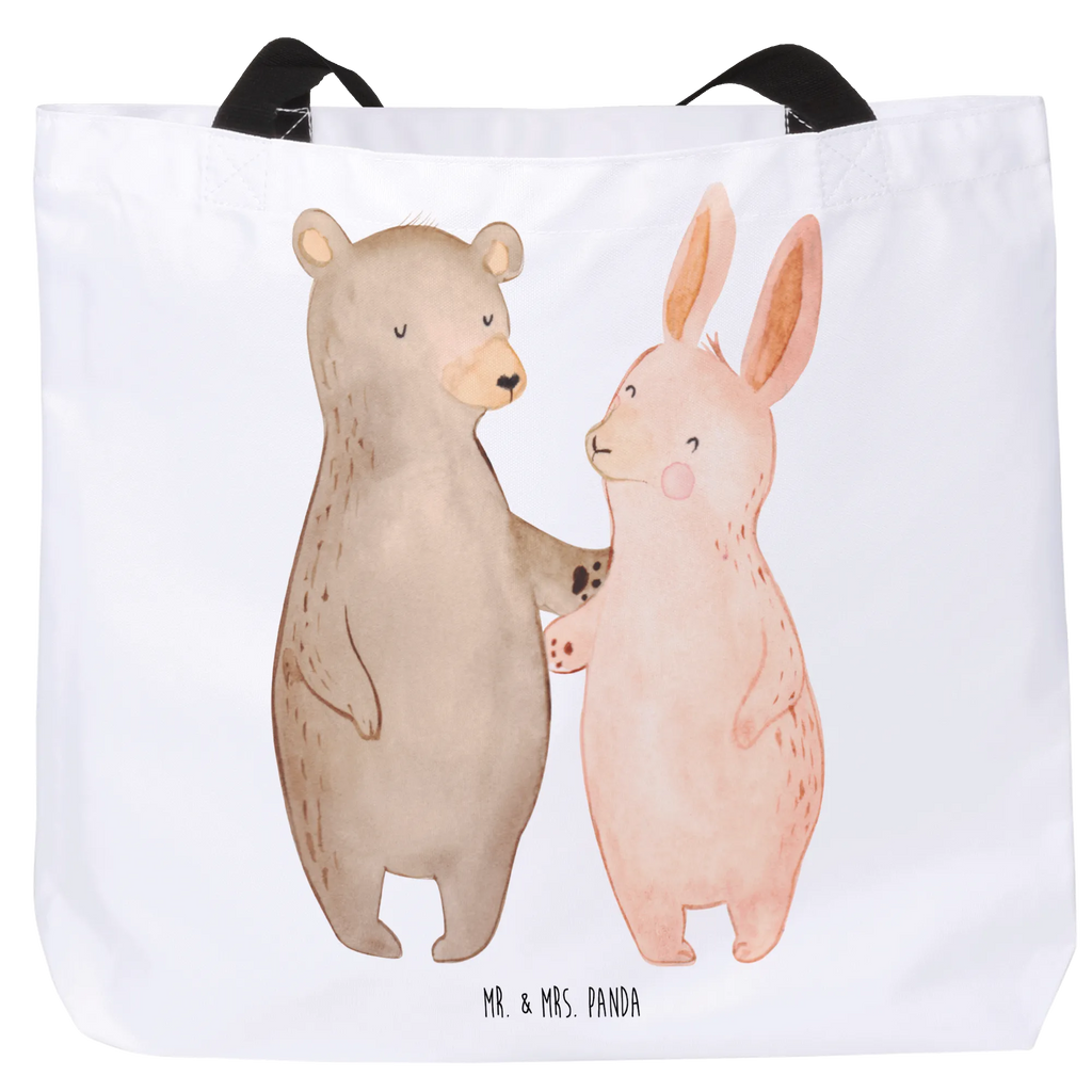 Shopper Bär Hase Umarmen Beutel, Einkaufstasche, Tasche, Strandtasche, Einkaufsbeutel, Shopper, Schultasche, Freizeittasche, Tragebeutel, Schulbeutel, Alltagstasche, Liebe, Partner, Freund, Freundin, Ehemann, Ehefrau, Heiraten, Verlobung, Heiratsantrag, Liebesgeschenk, Jahrestag, Hocheitstag, Freunde, bester Freund, Hase, Bär, Bärchen, best friends