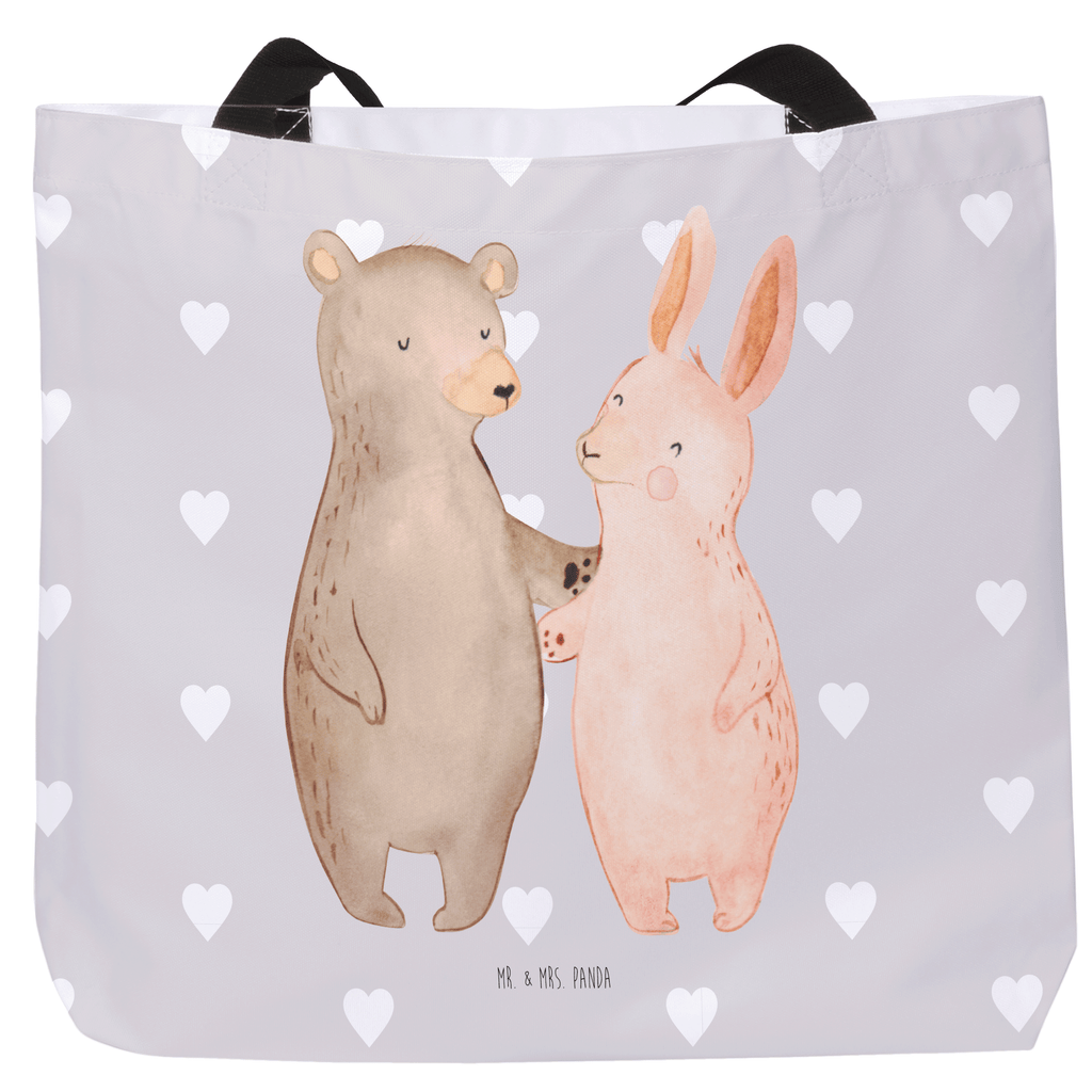 Shopper Bär Hase Umarmen Beutel, Einkaufstasche, Tasche, Strandtasche, Einkaufsbeutel, Shopper, Schultasche, Freizeittasche, Tragebeutel, Schulbeutel, Alltagstasche, Liebe, Partner, Freund, Freundin, Ehemann, Ehefrau, Heiraten, Verlobung, Heiratsantrag, Liebesgeschenk, Jahrestag, Hocheitstag, Freunde, bester Freund, Hase, Bär, Bärchen, best friends