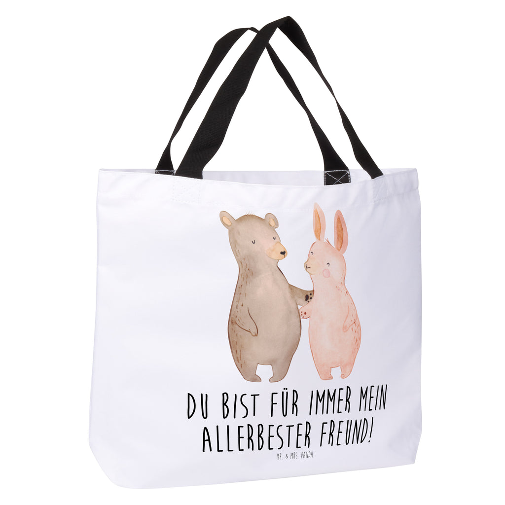 Shopper Bär Hase Umarmen Beutel, Einkaufstasche, Tasche, Strandtasche, Einkaufsbeutel, Shopper, Schultasche, Freizeittasche, Tragebeutel, Schulbeutel, Alltagstasche, Liebe, Partner, Freund, Freundin, Ehemann, Ehefrau, Heiraten, Verlobung, Heiratsantrag, Liebesgeschenk, Jahrestag, Hocheitstag, Freunde, bester Freund, Hase, Bär, Bärchen, best friends