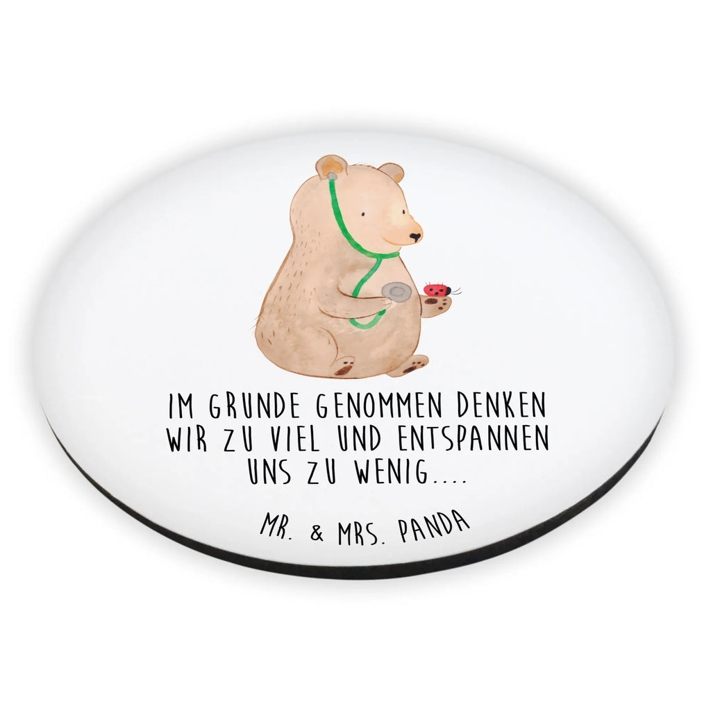 Rund Magnet Bär Arzt Kühlschrankmagnet, Pinnwandmagnet, Souvenir Magnet, Motivmagnete, Dekomagnet, Whiteboard Magnet, Notiz Magnet, Kühlschrank Dekoration, Bär, Teddy, Teddybär, Arzt, Ärztin, Doktor, Professor, Doktorin, Professorin