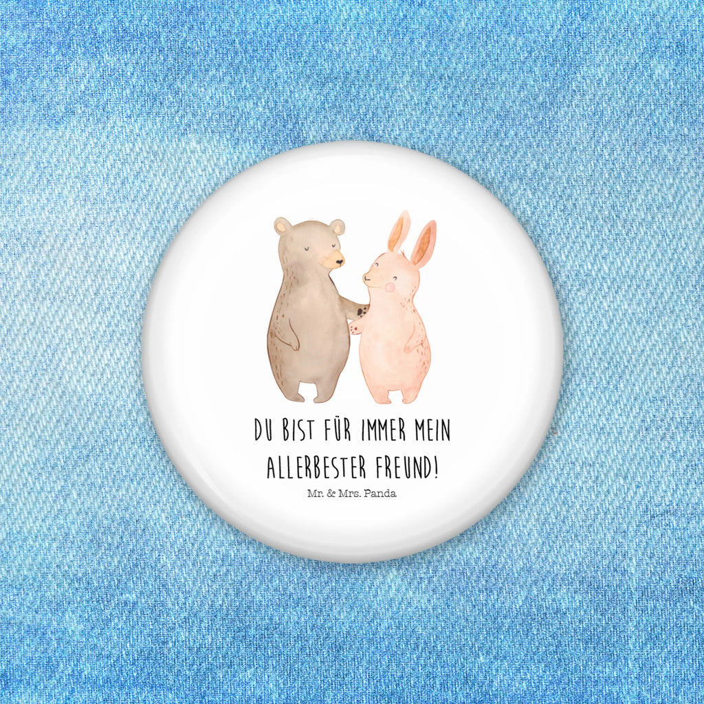 Button Bär Hase Umarmen 50mm Button, Button, Pin, Anstecknadel, Liebe, Partner, Freund, Freundin, Ehemann, Ehefrau, Heiraten, Verlobung, Heiratsantrag, Liebesgeschenk, Jahrestag, Hocheitstag, Freunde, bester Freund, Hase, Bär, Bärchen, best friends