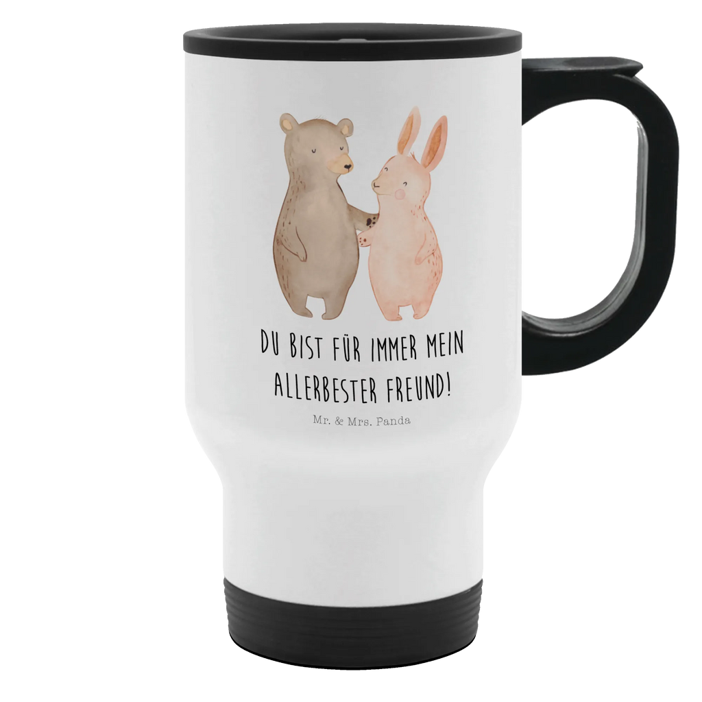 Thermobecher Bär Hase Umarmen Thermobecher, To Go Becher, Thermotasse, Kaffeebecher, Isolierbecher, Thermobecher To Go, Warmhaltetasse, Edelstahlbecher, Reisebecher, Tasse mit Deckel, Thermobecher für 400 ml, Kaffeetasse zum Mitnehmen, Tasse zum Mitnehmen, Spülmaschinenfest, Liebe, Partner, Freund, Freundin, Ehemann, Ehefrau, Heiraten, Verlobung, Heiratsantrag, Liebesgeschenk, Jahrestag, Hocheitstag, Freunde, bester Freund, Hase, Bär, Bärchen, best friends