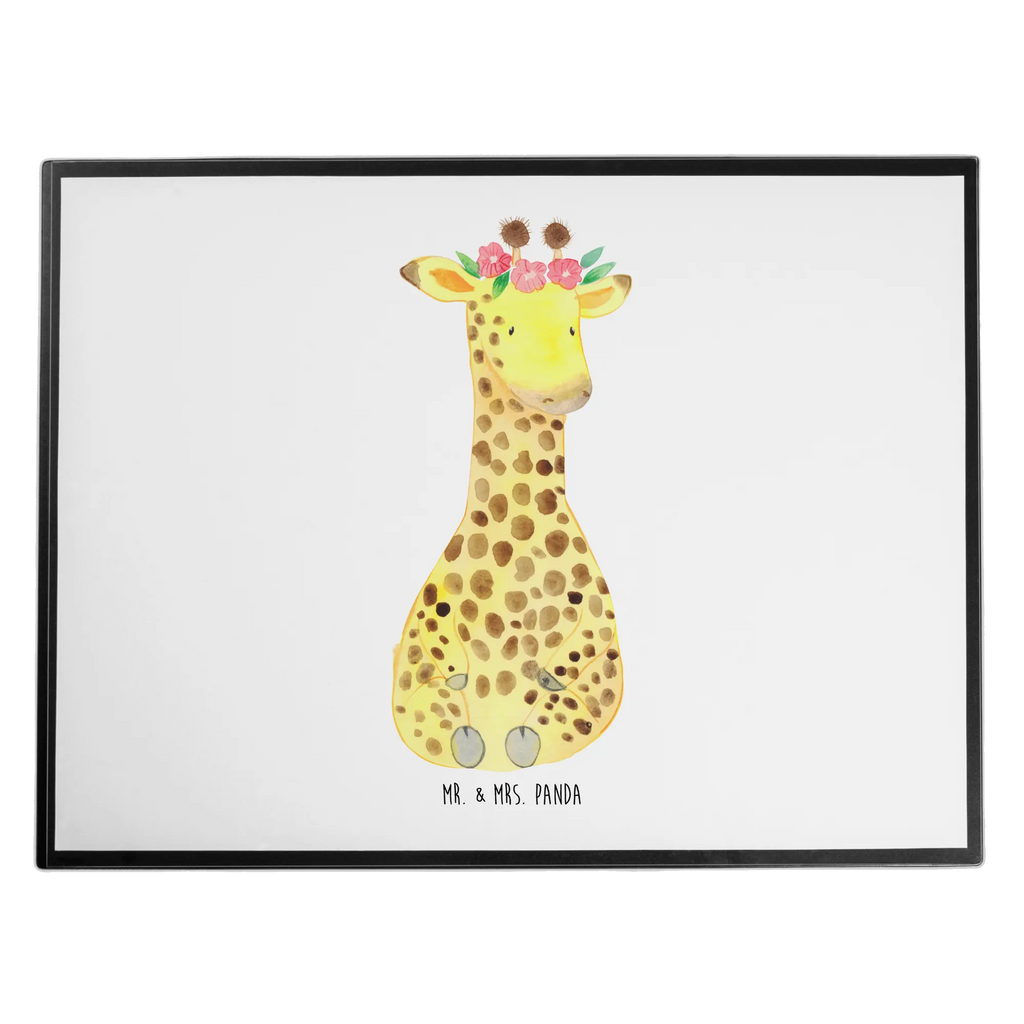 Schreibtischunterlage Giraffe Blumenkranz Schreibunterlage, Schreibtischauflage, Bürobedarf, Büroartikel, Schreibwaren, Schreibtisch Unterlagen, Schreibtischunterlage Groß, Afrika, Wildtiere, Giraffe, Blumenkranz, Abenteurer, Selbstliebe, Freundin