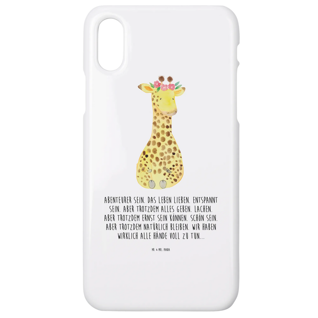 Handyhülle Giraffe Blumenkranz Handyhülle, Handycover, Cover, Handy, Hülle, Iphone 10, Iphone X, Afrika, Wildtiere, Giraffe, Blumenkranz, Abenteurer, Selbstliebe, Freundin