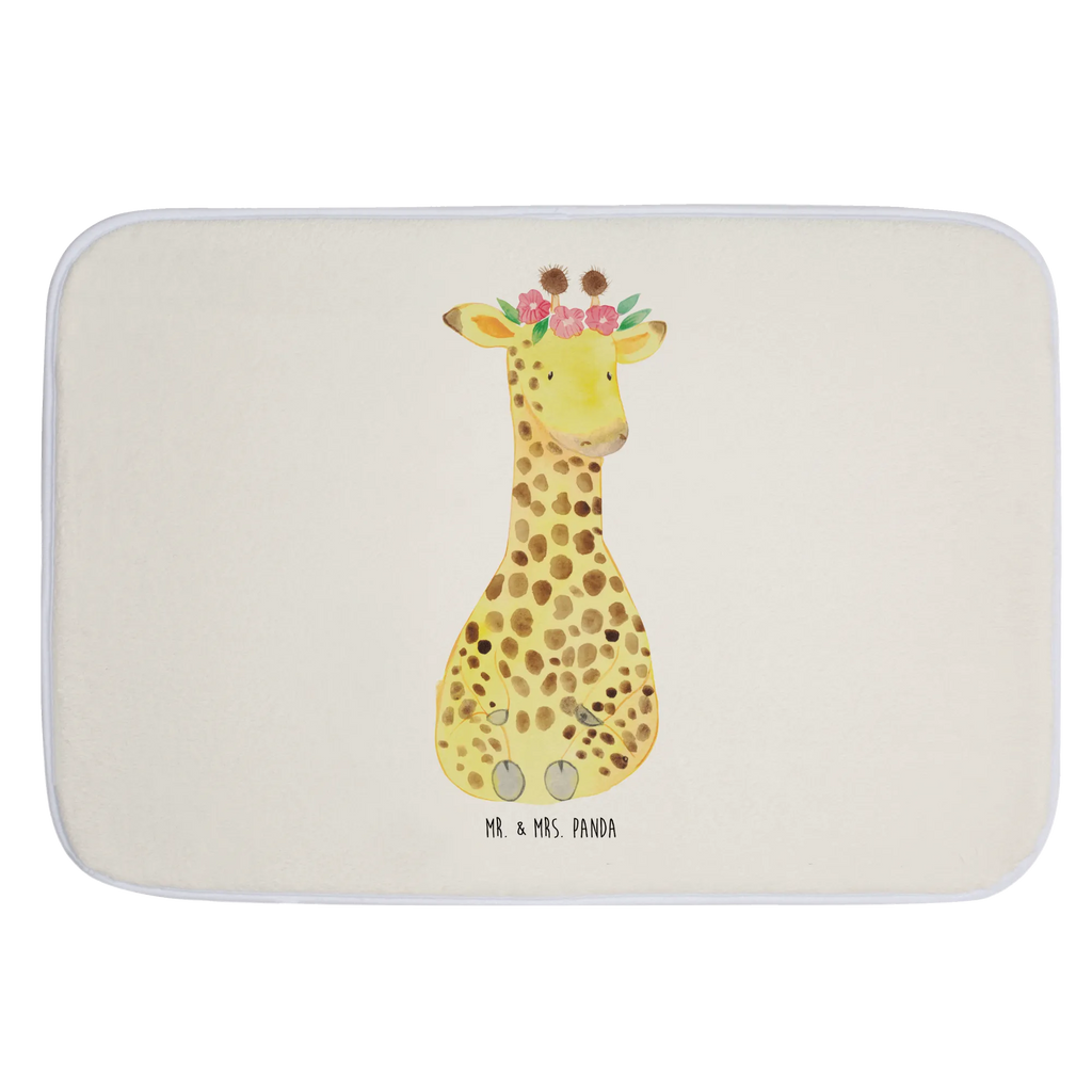 Badvorleger Giraffe Blumenkranz Badematte, Badteppich, Duschvorleger, Badezimmerteppich, Badezimmermatte, Badvorleger, Duschmatte, Duschteppich, Badteppiche, Badgarnitur, Badematten, Teppich Badezimmer, Badezimmermatten, Afrika, Wildtiere, Giraffe, Blumenkranz, Abenteurer, Selbstliebe, Freundin