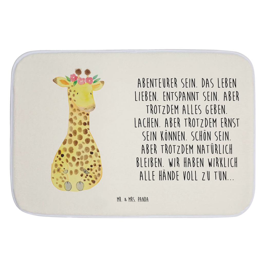 Badvorleger Giraffe Blumenkranz Badematte, Badteppich, Duschvorleger, Badezimmerteppich, Badezimmermatte, Badvorleger, Duschmatte, Duschteppich, Badteppiche, Badgarnitur, Badematten, Teppich Badezimmer, Badezimmermatten, Afrika, Wildtiere, Giraffe, Blumenkranz, Abenteurer, Selbstliebe, Freundin