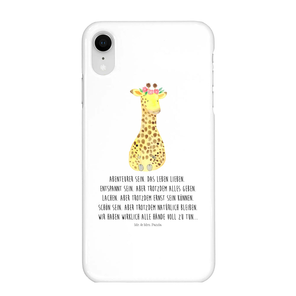 Handyhülle Giraffe Blumenkranz Handyhülle, Handycover, Cover, Handy, Hülle, Iphone 10, Iphone X, Afrika, Wildtiere, Giraffe, Blumenkranz, Abenteurer, Selbstliebe, Freundin