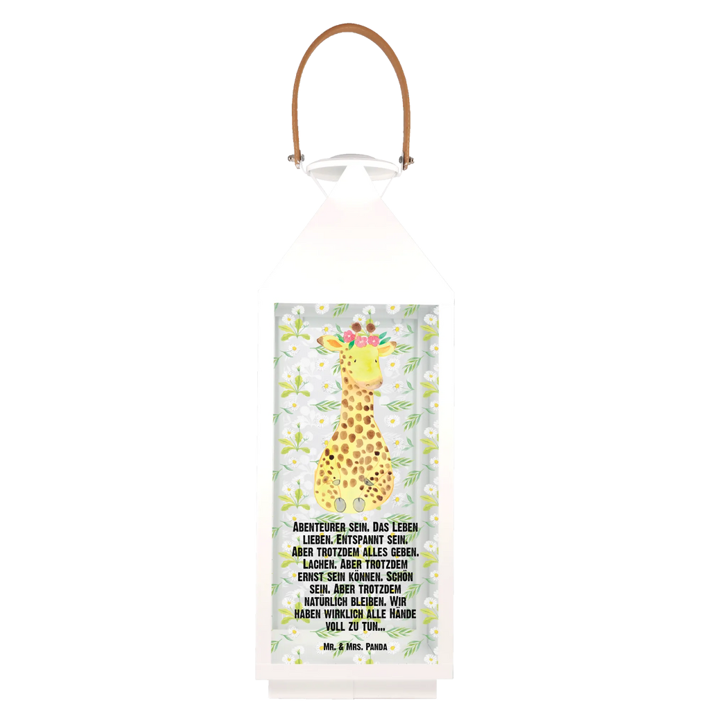 Deko Laterne Giraffe Blumenkranz Gartenlampe, Gartenleuchte, Gartendekoration, Gartenlicht, Laterne kleine Laternen, XXL Laternen, Laterne groß, Afrika, Wildtiere, Giraffe, Blumenkranz, Abenteurer, Selbstliebe, Freundin