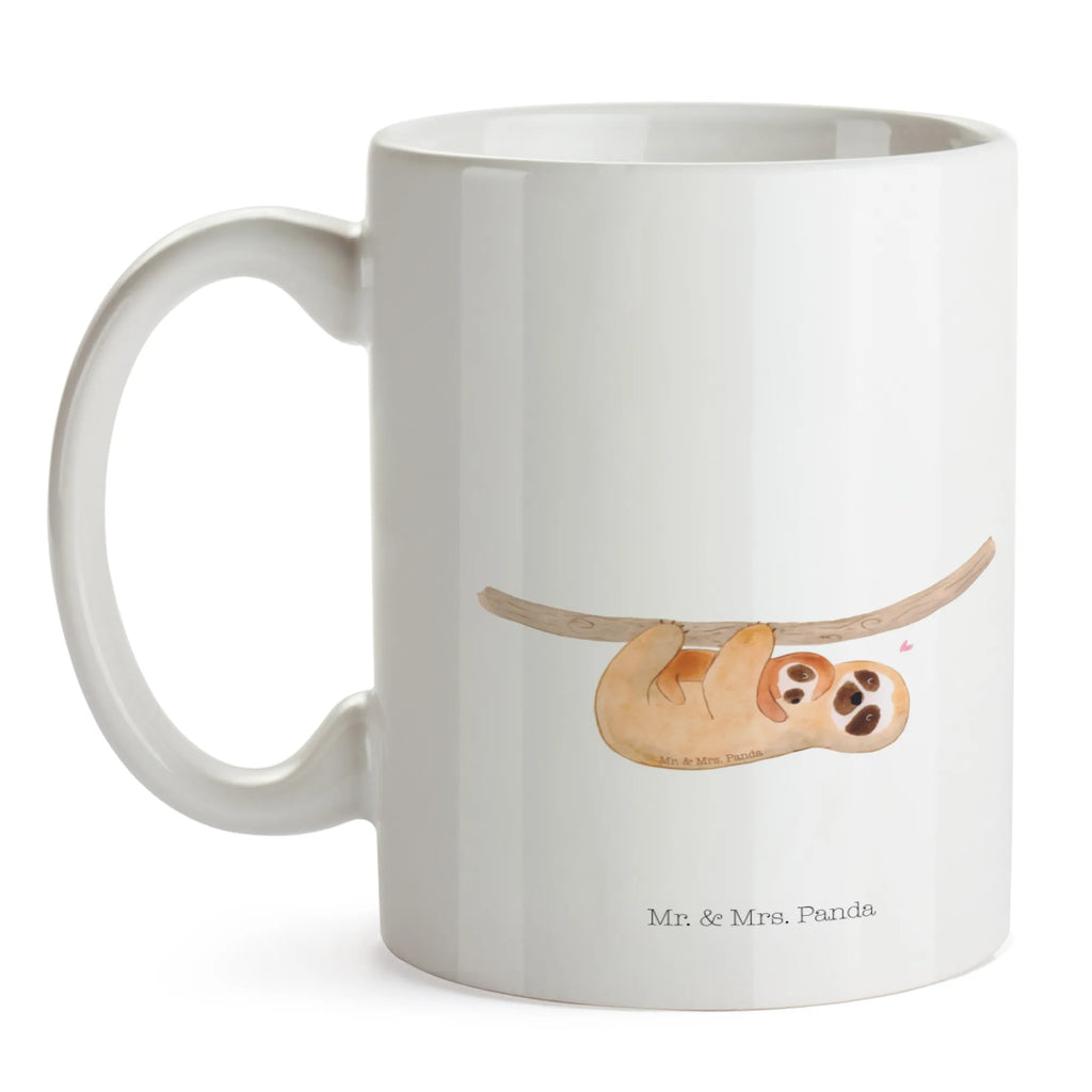 Tasse Faultier mit Kind Tasse, Kaffeetasse, Teetasse, Becher, Kaffeebecher, Teebecher, Keramiktasse, Porzellantasse, Büro Tasse, Geschenk Tasse, Tasse Sprüche, Tasse Motive, Kaffeetassen, Tasse bedrucken, Designer Tasse, Cappuccino Tassen, Schöne Teetassen, Faultier, Faultier Geschenk, Faultier Deko, Kind, Baby, Liebe, Mutter, Mama, Geburt, Kinder, Faulheit, Spaß, Niedlichkeit