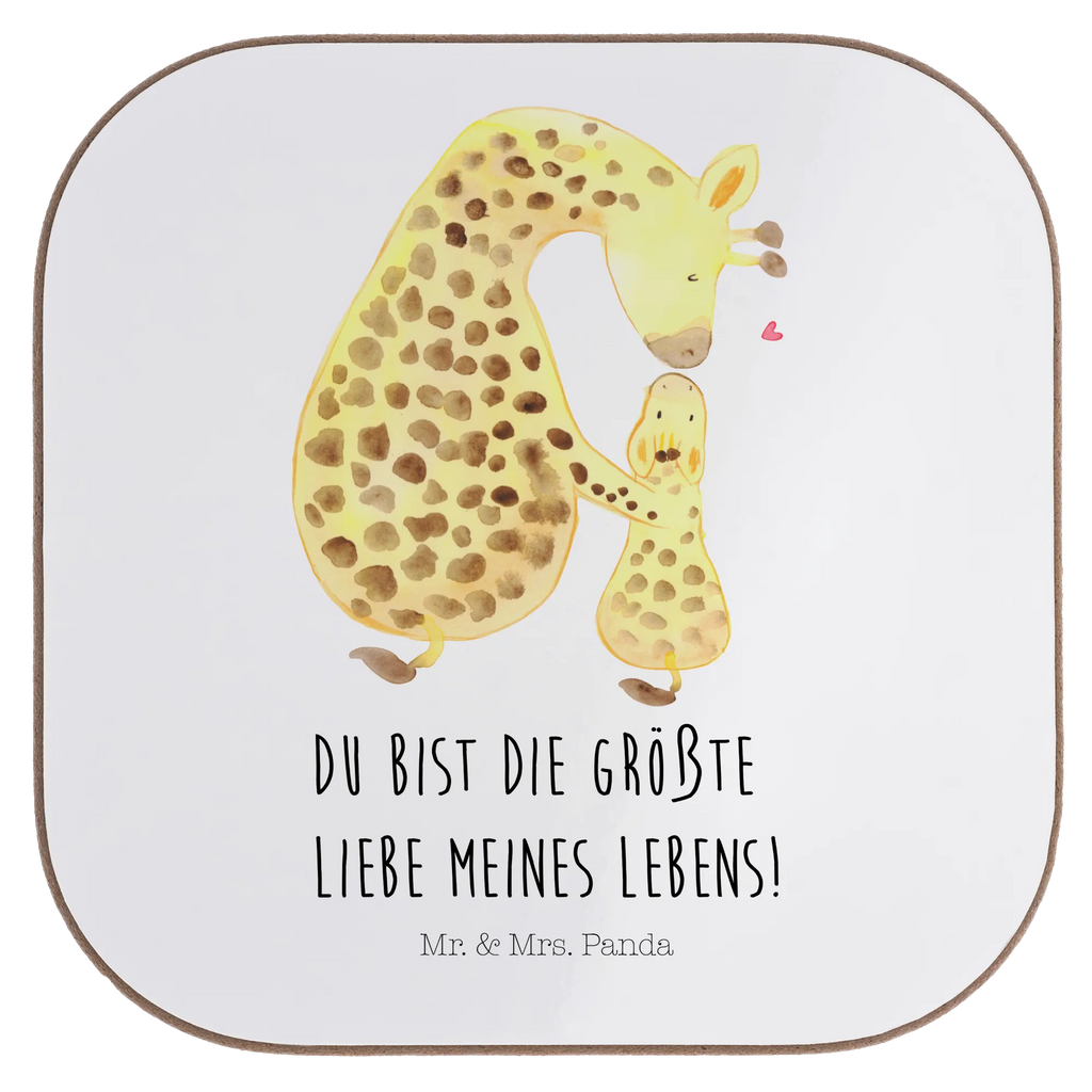 Quadratische Untersetzer Giraffe mit Kind Untersetzer, Bierdeckel, Glasuntersetzer, Untersetzer Gläser, Getränkeuntersetzer, Untersetzer aus Holz, Untersetzer für Gläser, Korkuntersetzer, Untersetzer Holz, Holzuntersetzer, Tassen Untersetzer, Untersetzer Design, Afrika, Wildtiere, Giraffe, Kind, Mutter, Mama, Tochter, Sohn, Lieblingsmensch