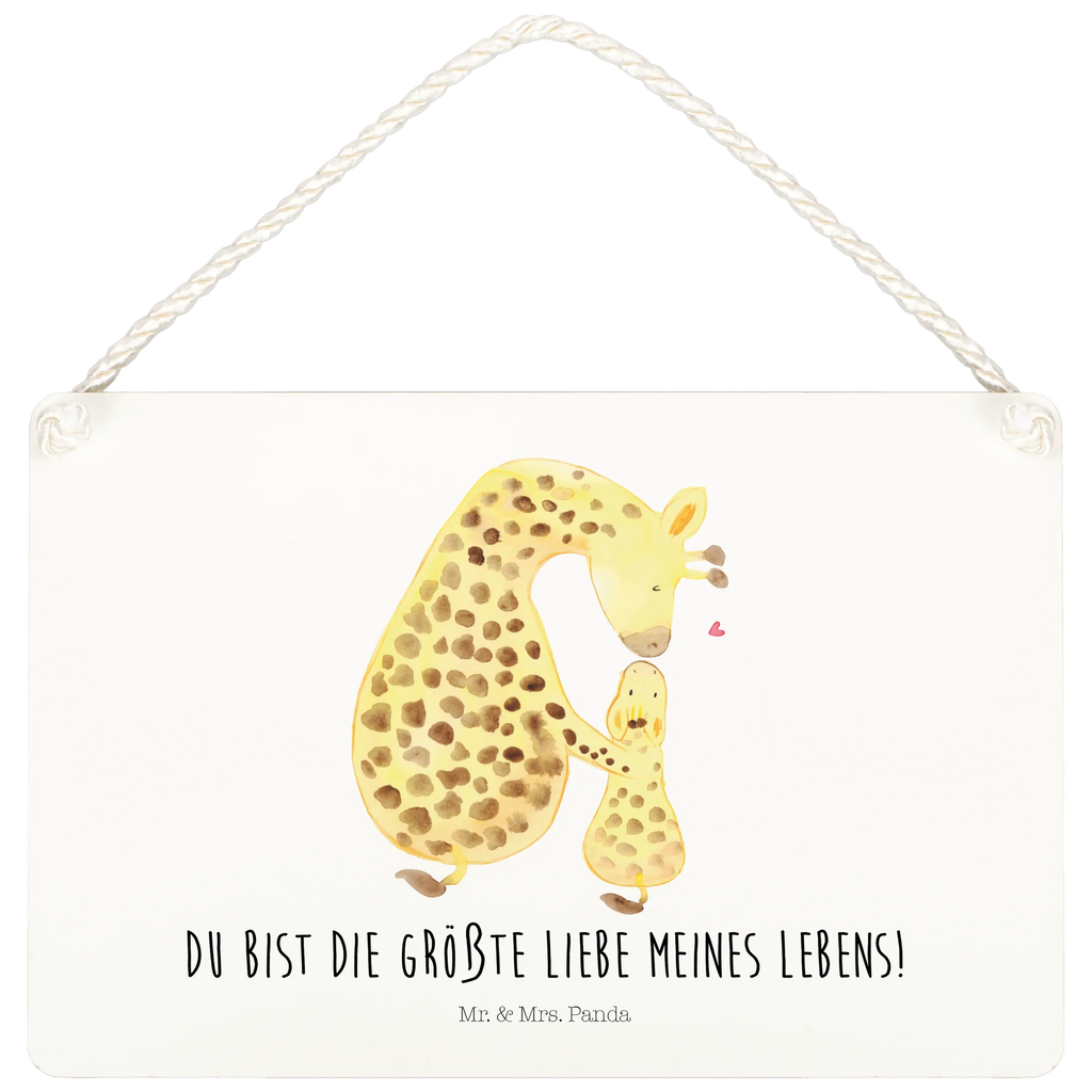 Deko Schild Giraffe mit Kind Dekoschild, Deko Schild, Schild, Tür Schild, Türschild, Holzschild, Wandschild, Wanddeko, Afrika, Wildtiere, Giraffe, Kind, Mutter, Mama, Tochter, Sohn, Lieblingsmensch