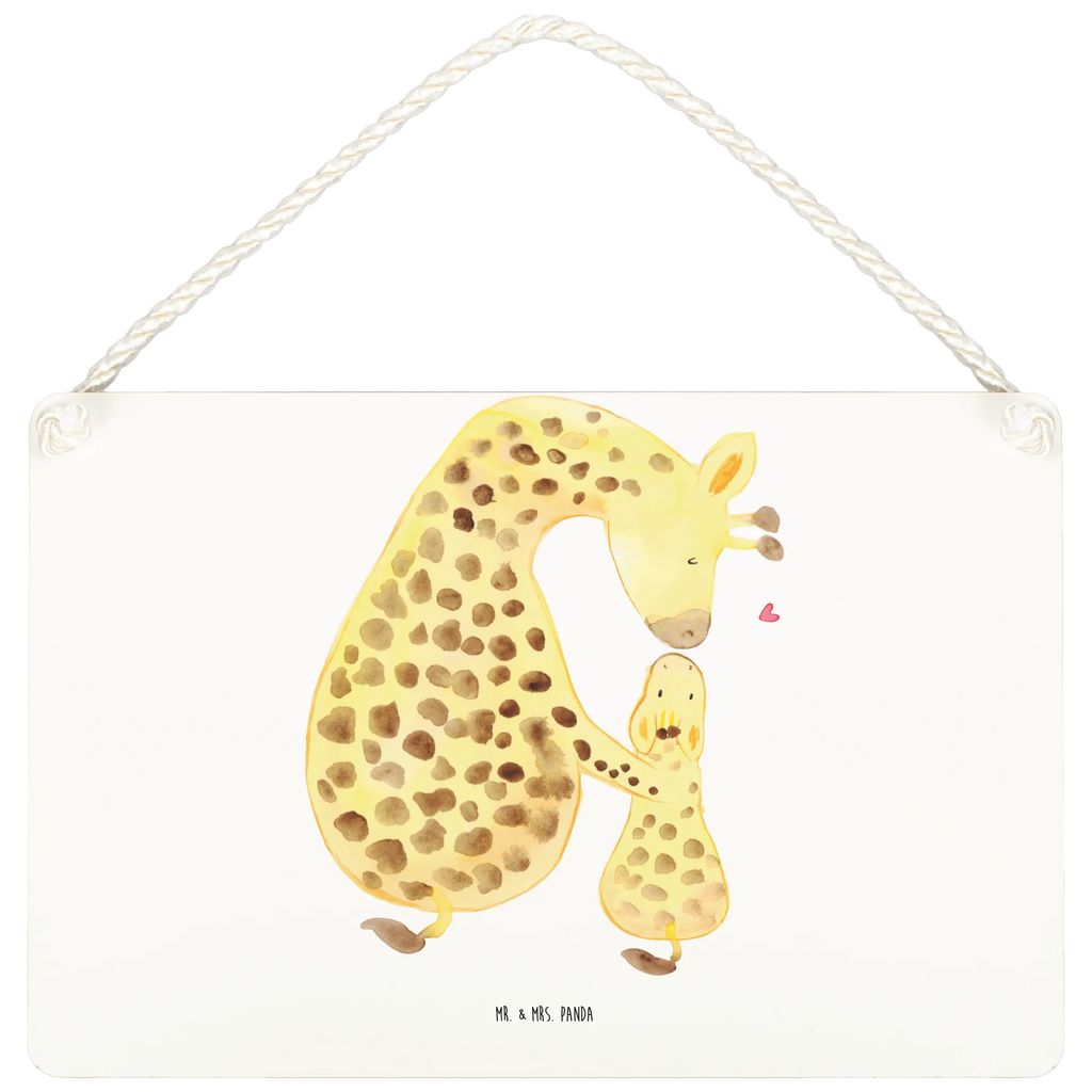 Deko Schild Giraffe mit Kind Dekoschild, Deko Schild, Schild, Tür Schild, Türschild, Holzschild, Wandschild, Wanddeko, Afrika, Wildtiere, Giraffe, Kind, Mutter, Mama, Tochter, Sohn, Lieblingsmensch