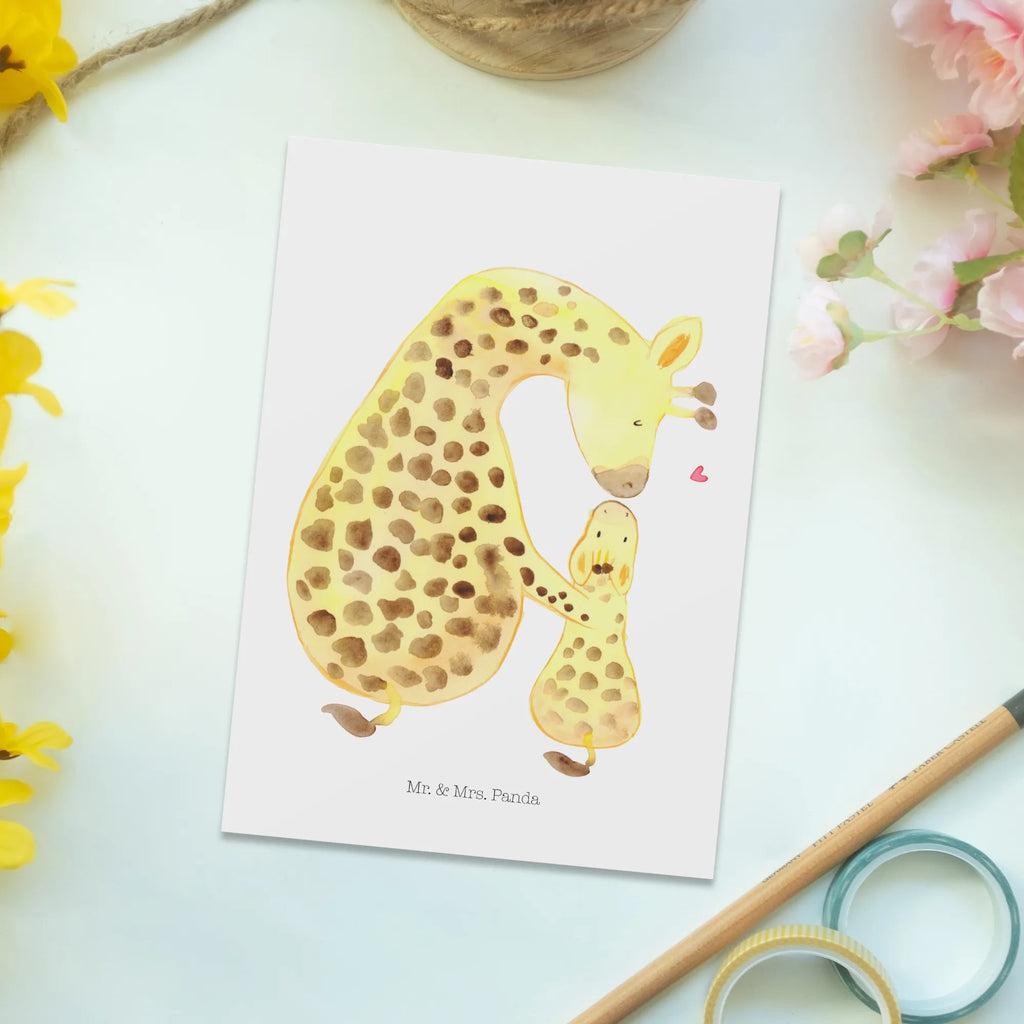 Postkarte Giraffe mit Kind Postkarte, Karte, Geschenkkarte, Grußkarte, Einladung, Ansichtskarte, Geburtstagskarte, Einladungskarte, Dankeskarte, Ansichtskarten, Einladung Geburtstag, Einladungskarten Geburtstag, Afrika, Wildtiere, Giraffe, Kind, Mutter, Mama, Tochter, Sohn, Lieblingsmensch