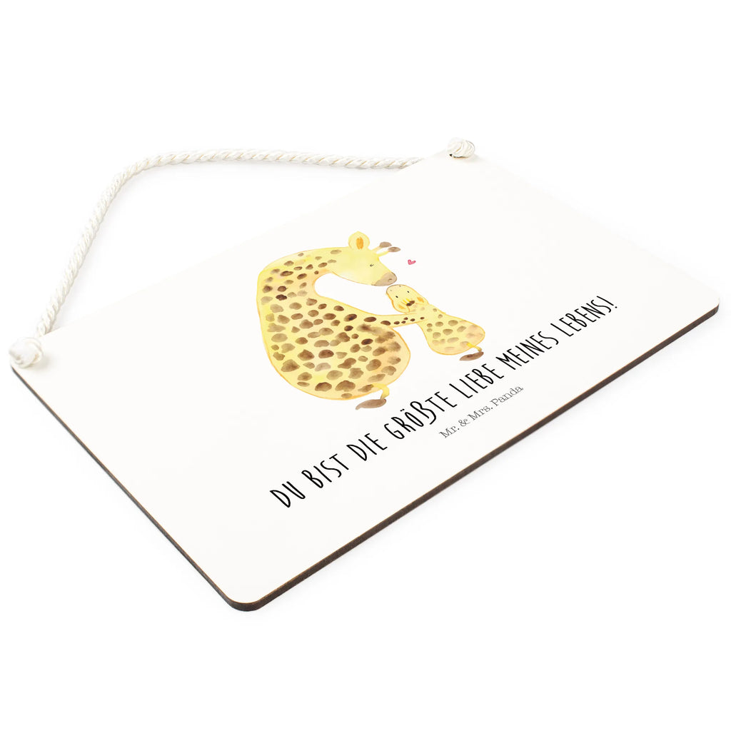 Deko Schild Giraffe mit Kind Dekoschild, Deko Schild, Schild, Tür Schild, Türschild, Holzschild, Wandschild, Wanddeko, Afrika, Wildtiere, Giraffe, Kind, Mutter, Mama, Tochter, Sohn, Lieblingsmensch