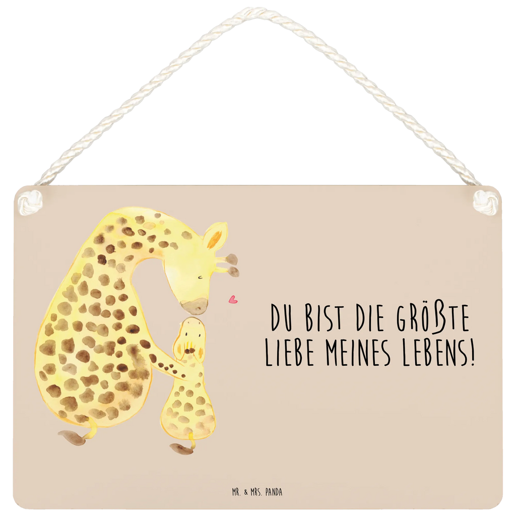 Deko Schild Giraffe mit Kind Dekoschild, Deko Schild, Schild, Tür Schild, Türschild, Holzschild, Wandschild, Wanddeko, Afrika, Wildtiere, Giraffe, Kind, Mutter, Mama, Tochter, Sohn, Lieblingsmensch