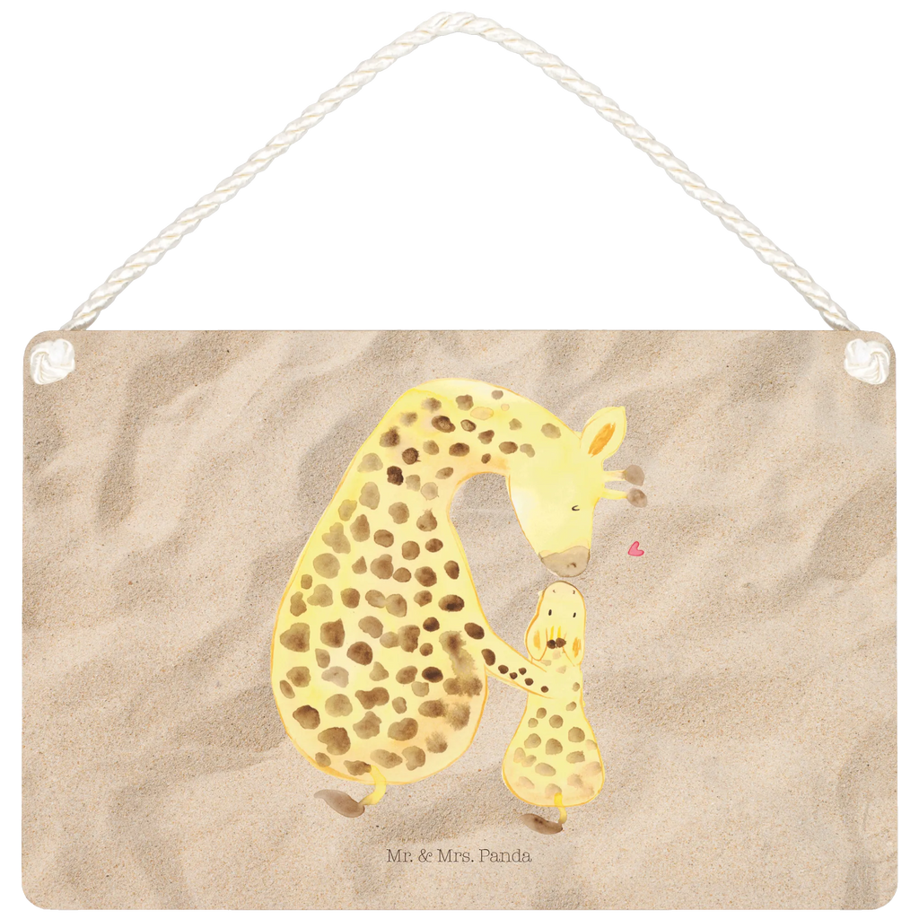 Deko Schild Giraffe mit Kind Dekoschild, Deko Schild, Schild, Tür Schild, Türschild, Holzschild, Wandschild, Wanddeko, Afrika, Wildtiere, Giraffe, Kind, Mutter, Mama, Tochter, Sohn, Lieblingsmensch