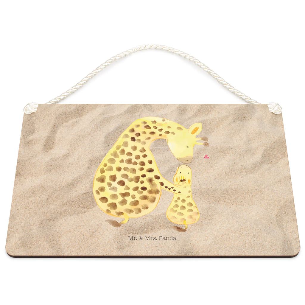 Deko Schild Giraffe mit Kind Dekoschild, Deko Schild, Schild, Tür Schild, Türschild, Holzschild, Wandschild, Wanddeko, Afrika, Wildtiere, Giraffe, Kind, Mutter, Mama, Tochter, Sohn, Lieblingsmensch