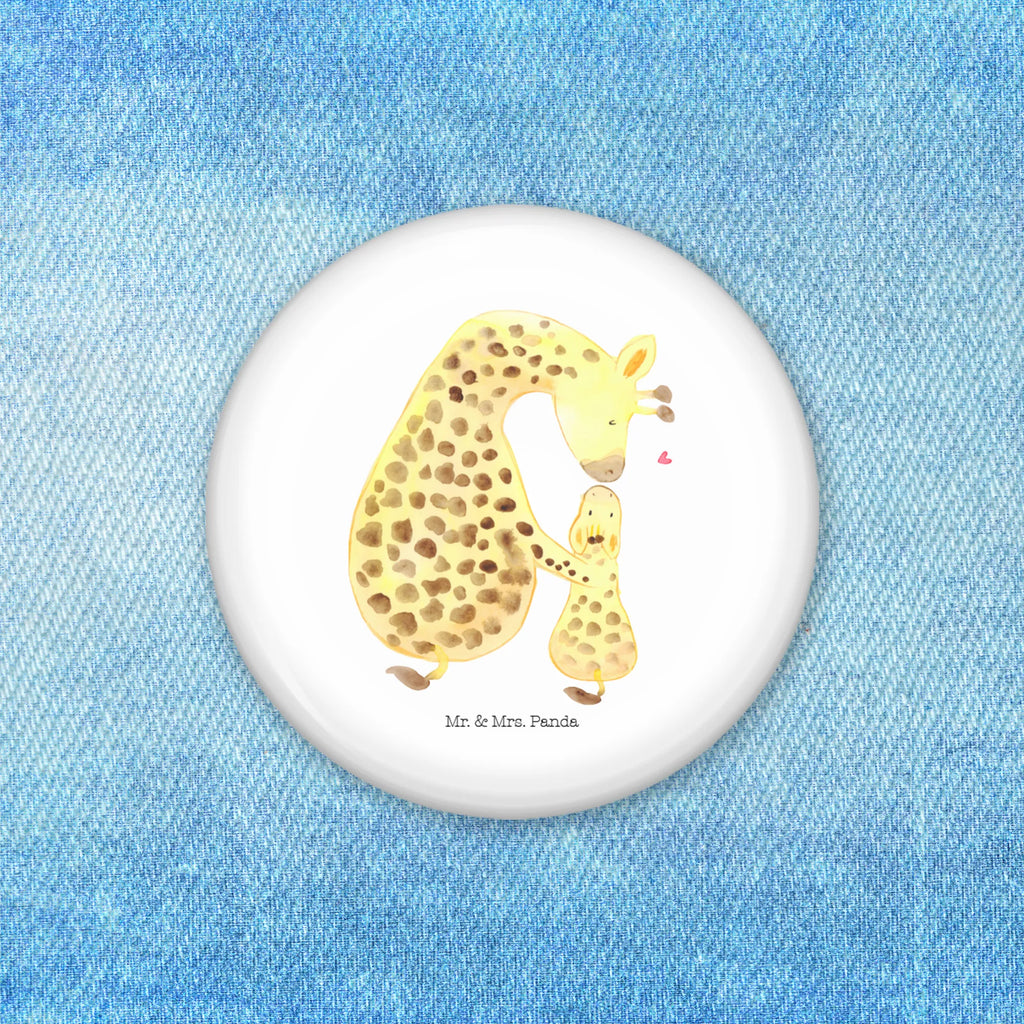 Button Giraffe mit Kind 50mm Button, Button, Pin, Anstecknadel, Afrika, Wildtiere, Giraffe, Kind, Mutter, Mama, Tochter, Sohn, Lieblingsmensch