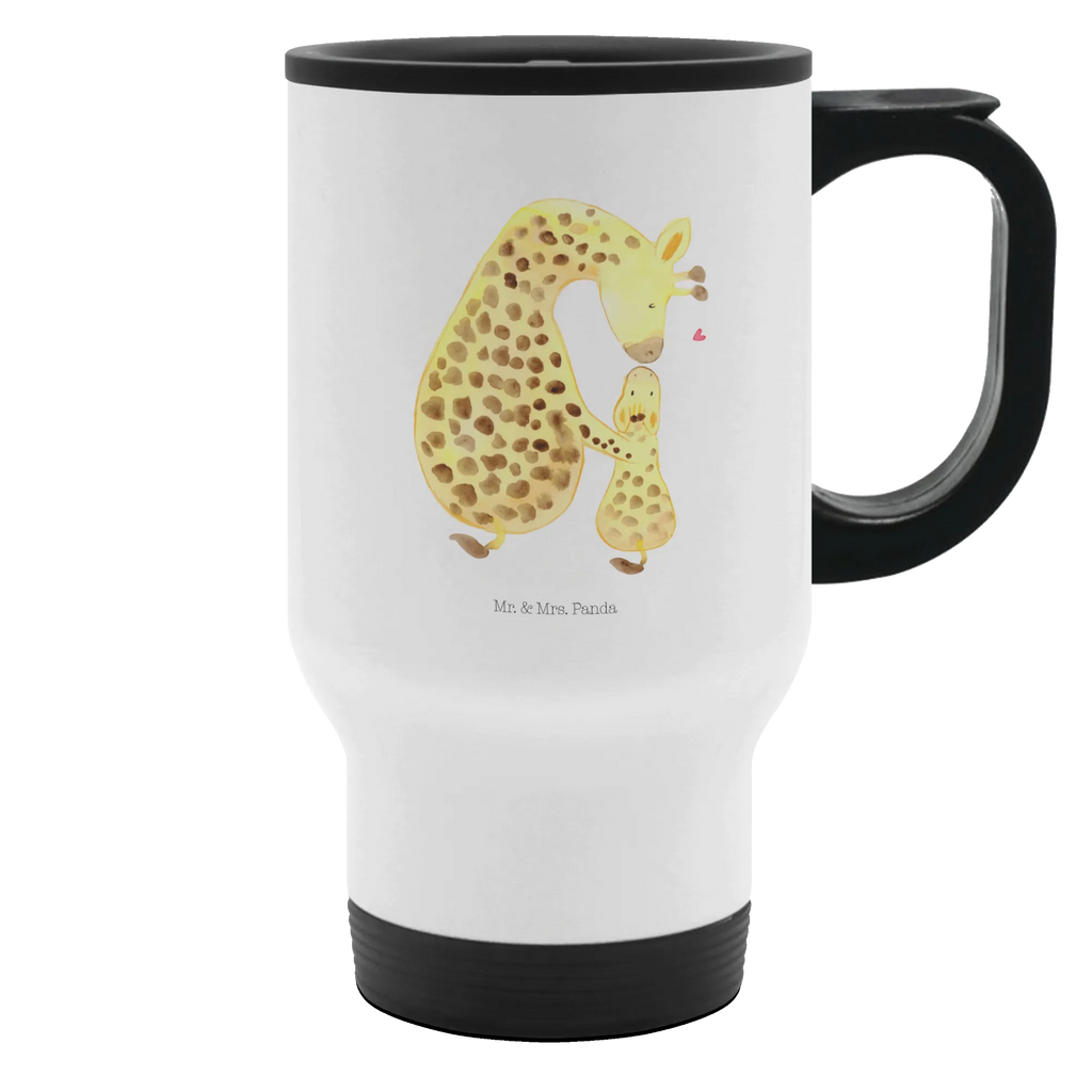 Thermobecher Giraffe mit Kind Thermobecher, To Go Becher, Thermotasse, Kaffeebecher, Isolierbecher, Thermobecher To Go, Warmhaltetasse, Edelstahlbecher, Reisebecher, Tasse mit Deckel, Thermobecher für 400 ml, Kaffeetasse zum Mitnehmen, Tasse zum Mitnehmen, Spülmaschinenfest, Afrika, Wildtiere, Giraffe, Kind, Mutter, Mama, Tochter, Sohn, Lieblingsmensch