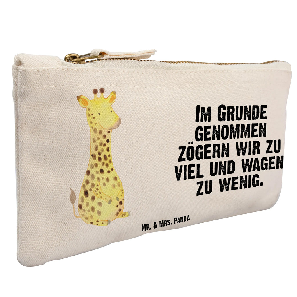 Schminktasche Giraffe Zufrieden Schminktasche, Kosmetiktasche, Kosmetikbeutel, Stiftemäppchen, Etui, Federmappe, Makeup, XXL, Schminketui, Kosmetiketui, Schlamperetui, Afrika, Wildtiere, Giraffe, Zufrieden, Glück, Abenteuer