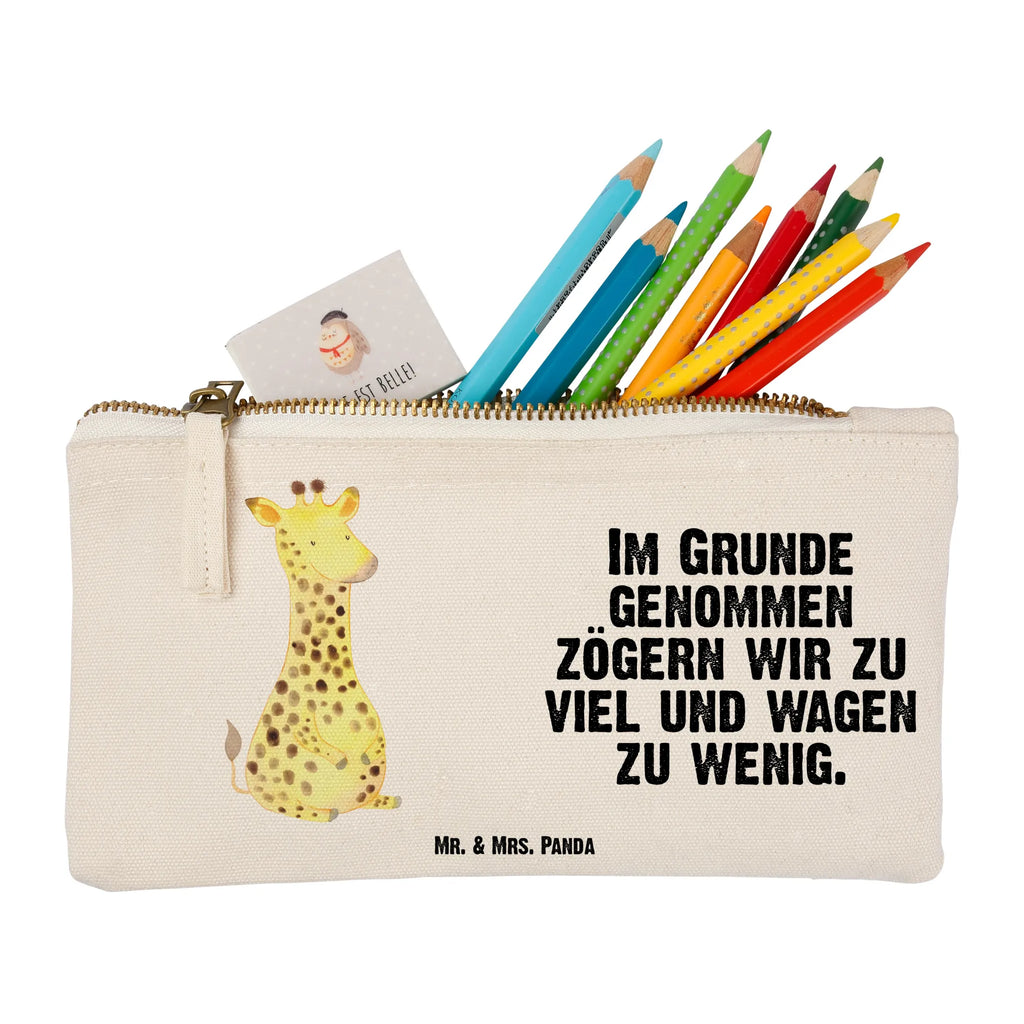 Schminktasche Giraffe Zufrieden Schminktasche, Kosmetiktasche, Kosmetikbeutel, Stiftemäppchen, Etui, Federmappe, Makeup, XXL, Schminketui, Kosmetiketui, Schlamperetui, Afrika, Wildtiere, Giraffe, Zufrieden, Glück, Abenteuer